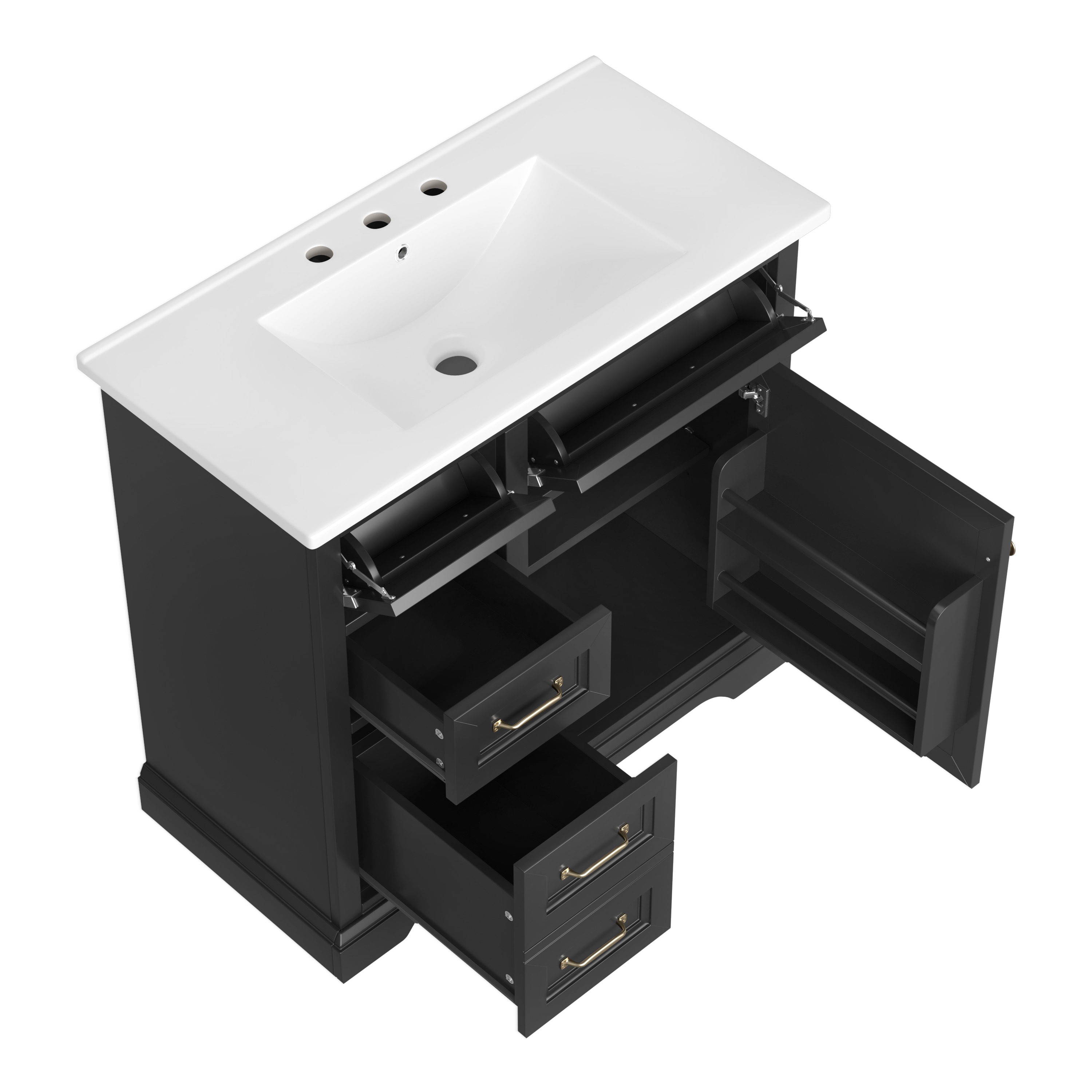ModernLuxe L3P-N725P296118B Bath-Vanity-Combo - View #12