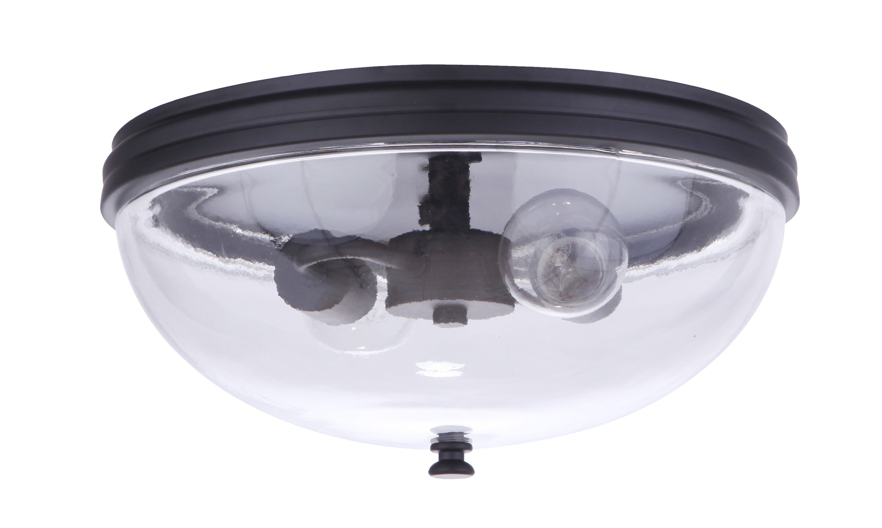 Craftmade ZA3537-MN Sivo 1 -Light 13-in Matte Black Indoor/Outdoor Flush Mount Light