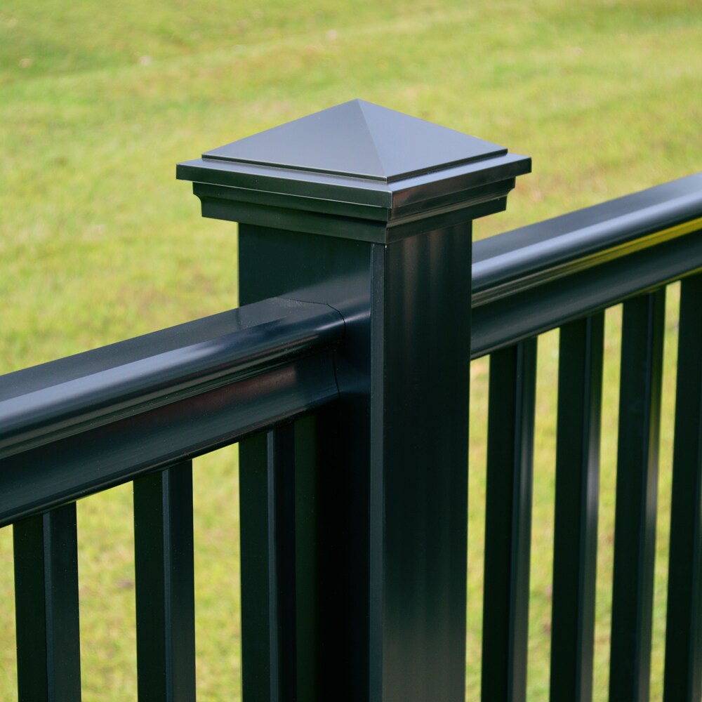 Fiberon 5-in x 5-in Obsidian PVC Deck Post Cap in the Deck Post Caps ...