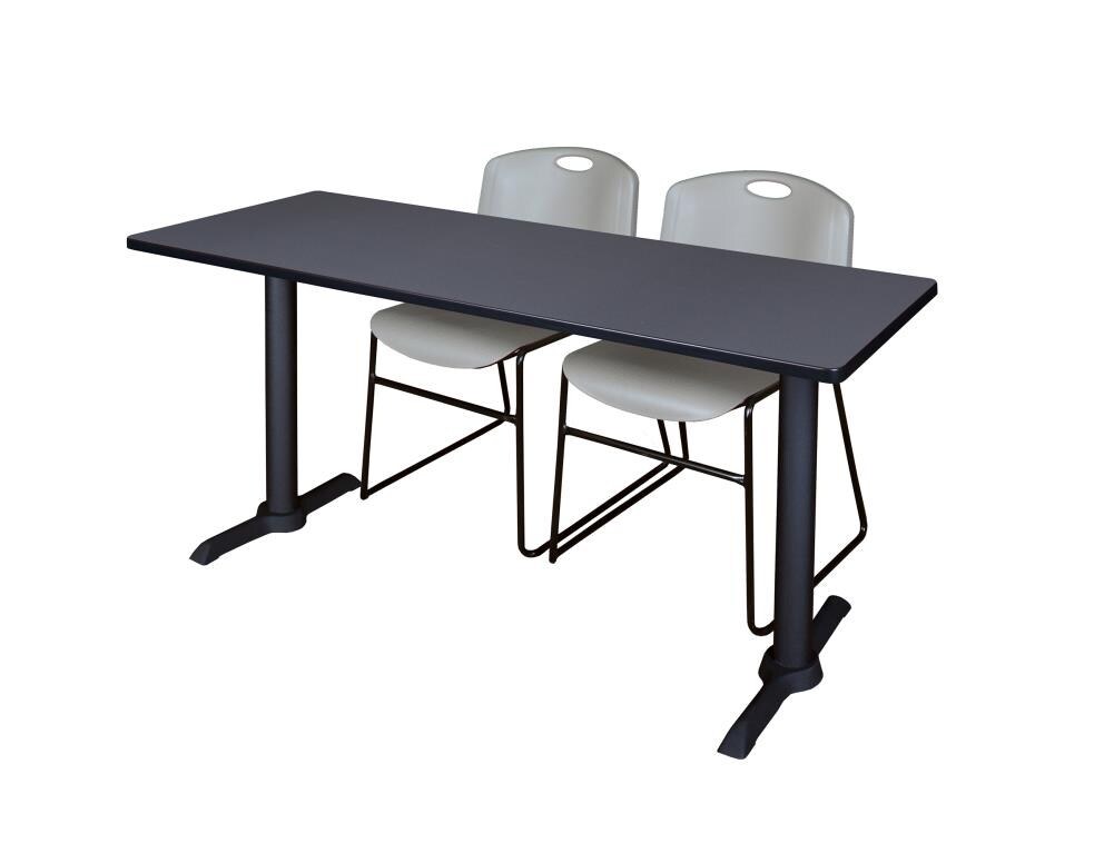 Regency MTRCT6024GY44GY Training Gray 4-Person Training Table (60-in W x 29-in H)