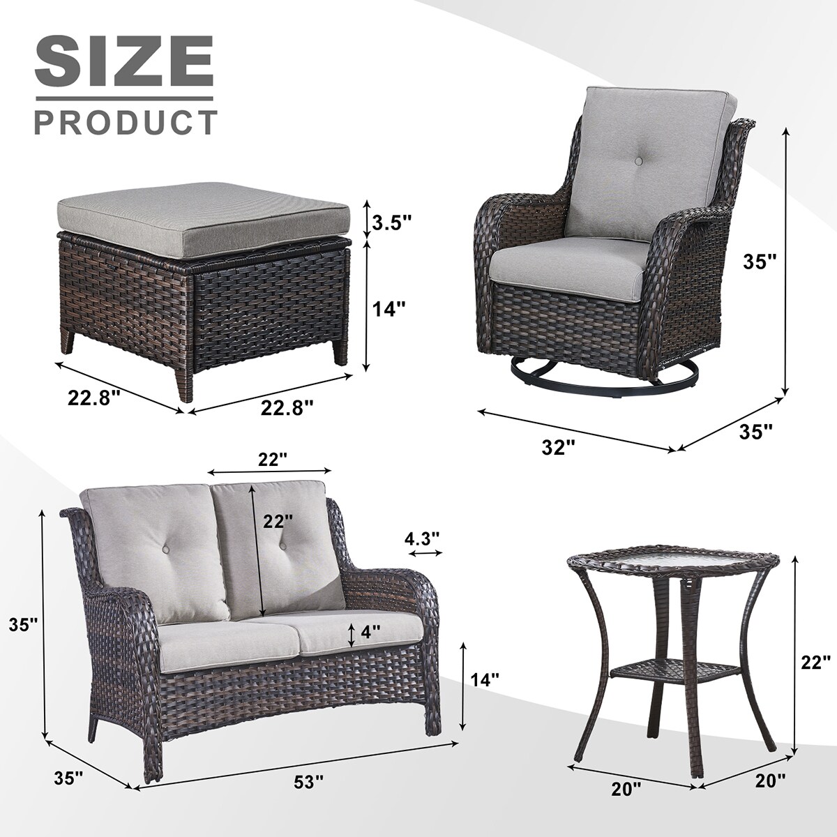 Rilyson FS038025X2023014-3 Patio-Conversation-Sets - View #4