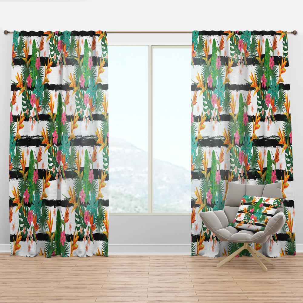 Designart CTN24063-52-84 84-Inches Multiple colors/finishes Abstract Room darkening Thermal lined Rod pocket Single curtain panel