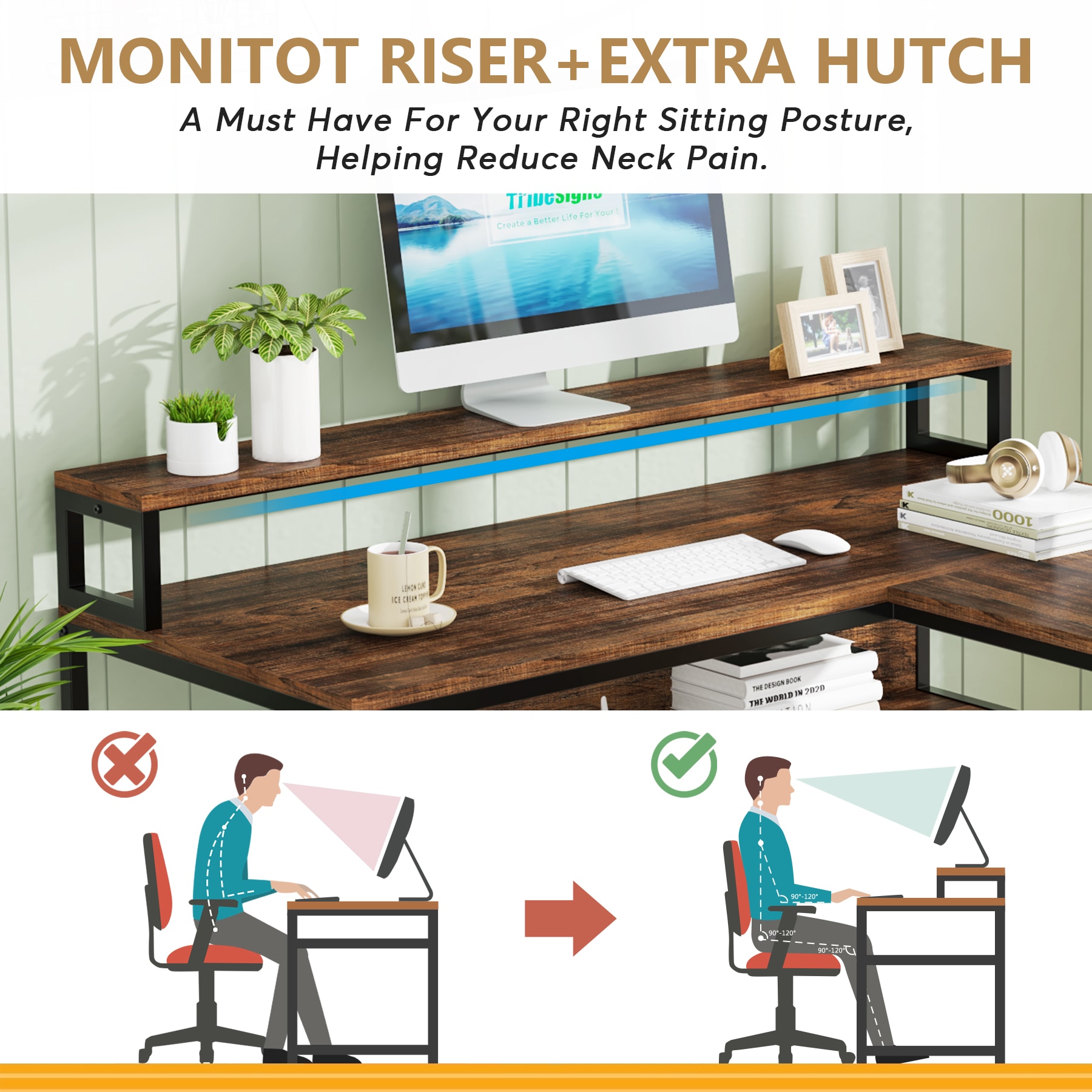 Fnova LWTJ-JW0674 Office-Tables - View #5