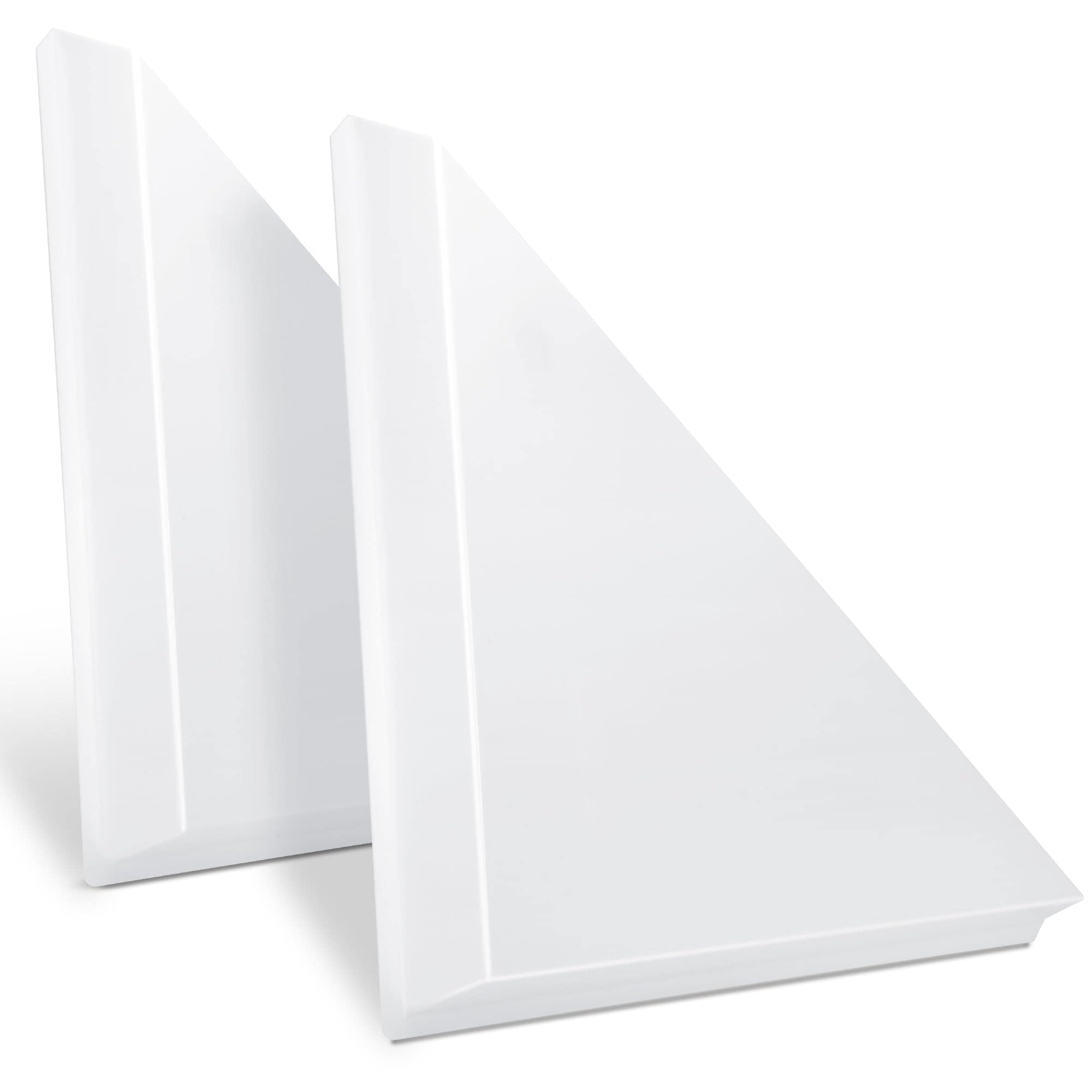ITOPFOX  2 pcs 24 inch by 12 inch ceiling air diverter fits standard 2 feet by 2 feet grid T Bar ceiling diffuser snap in white plastic vent