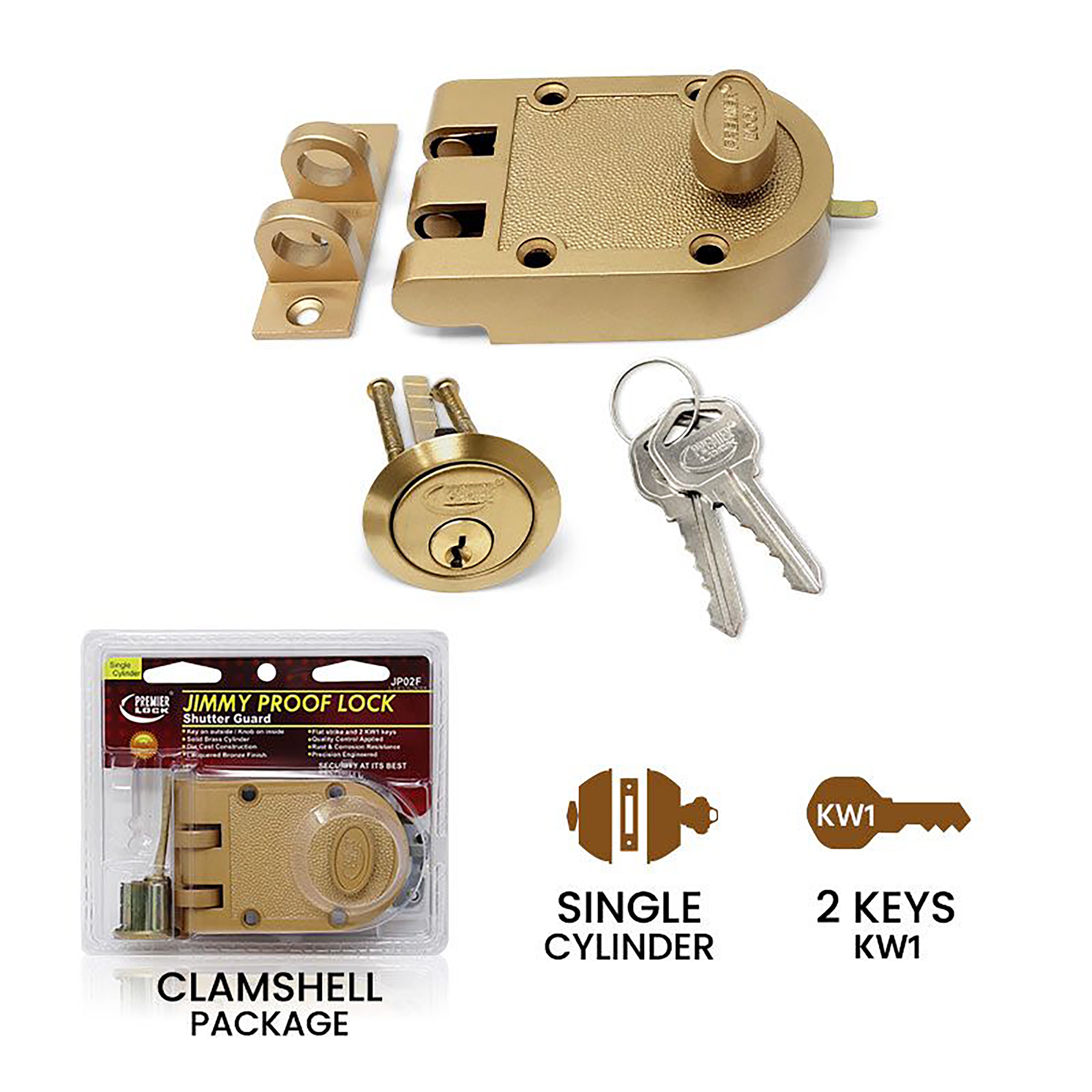 Premier Lock JP02F Door-Deadbolts - View #4