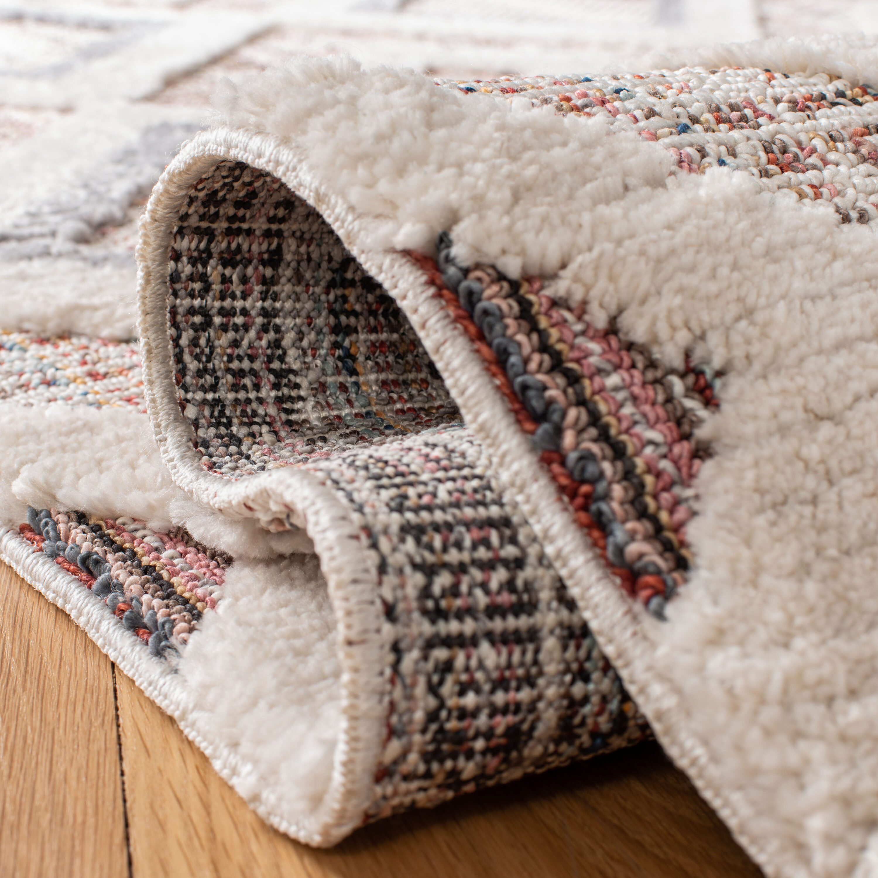 Hand-Knotted Nomadic Gray Wool Blend 26" Runner Rug