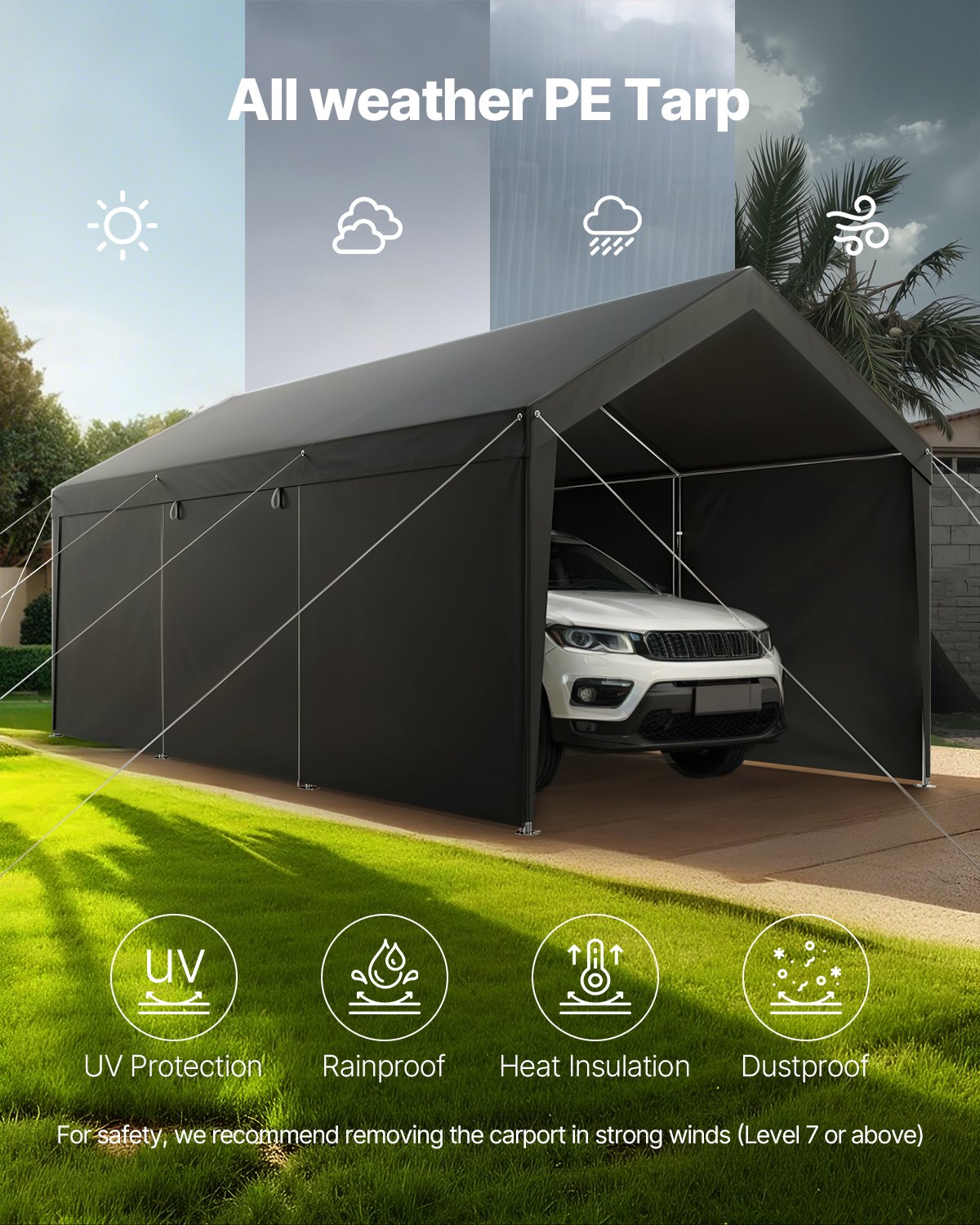 GIVIMO LW102GIVSS1577 Carport-Covers - View #3
