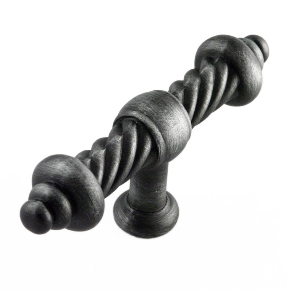 RK International CK 701-DN Distressed nickel Rectangular Traditional Cabinet Knob