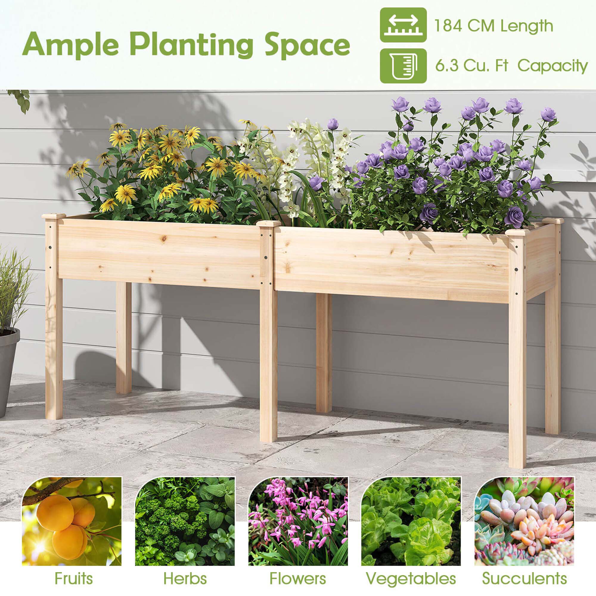 Costway HCST06436 Raised-Garden-Beds - View #4