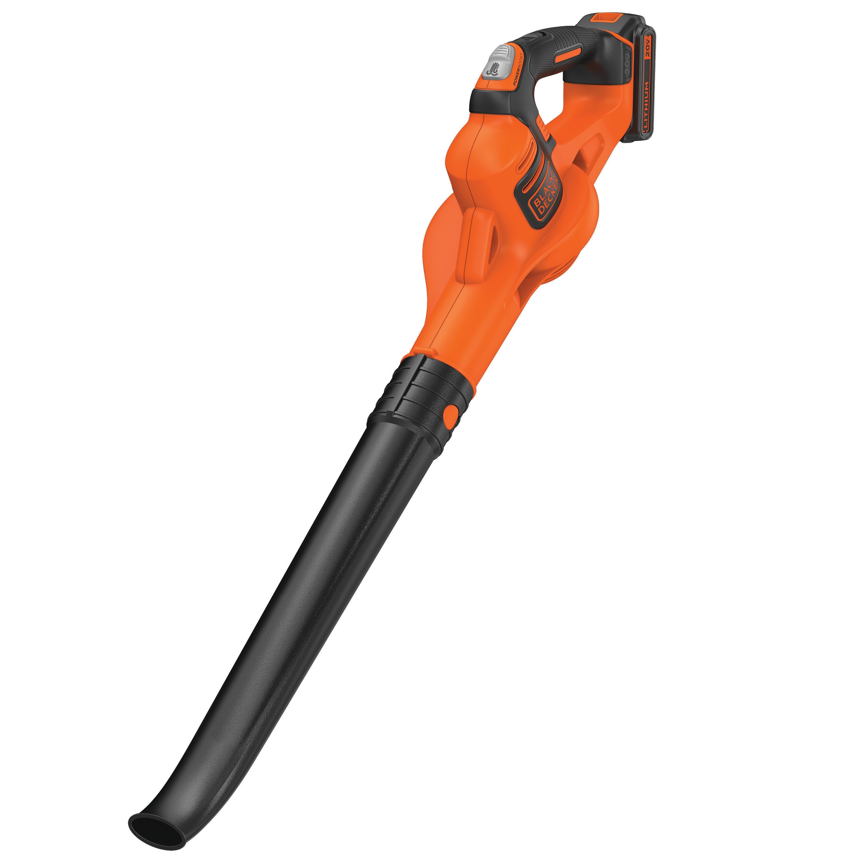 BLACK+DECKER POWERBOOST 20-volt Max 100-CFM 130-MPH Battery Handheld Leaf  Blower 2 Ah (Battery and Charger Included) in the Leaf Blowers department  at