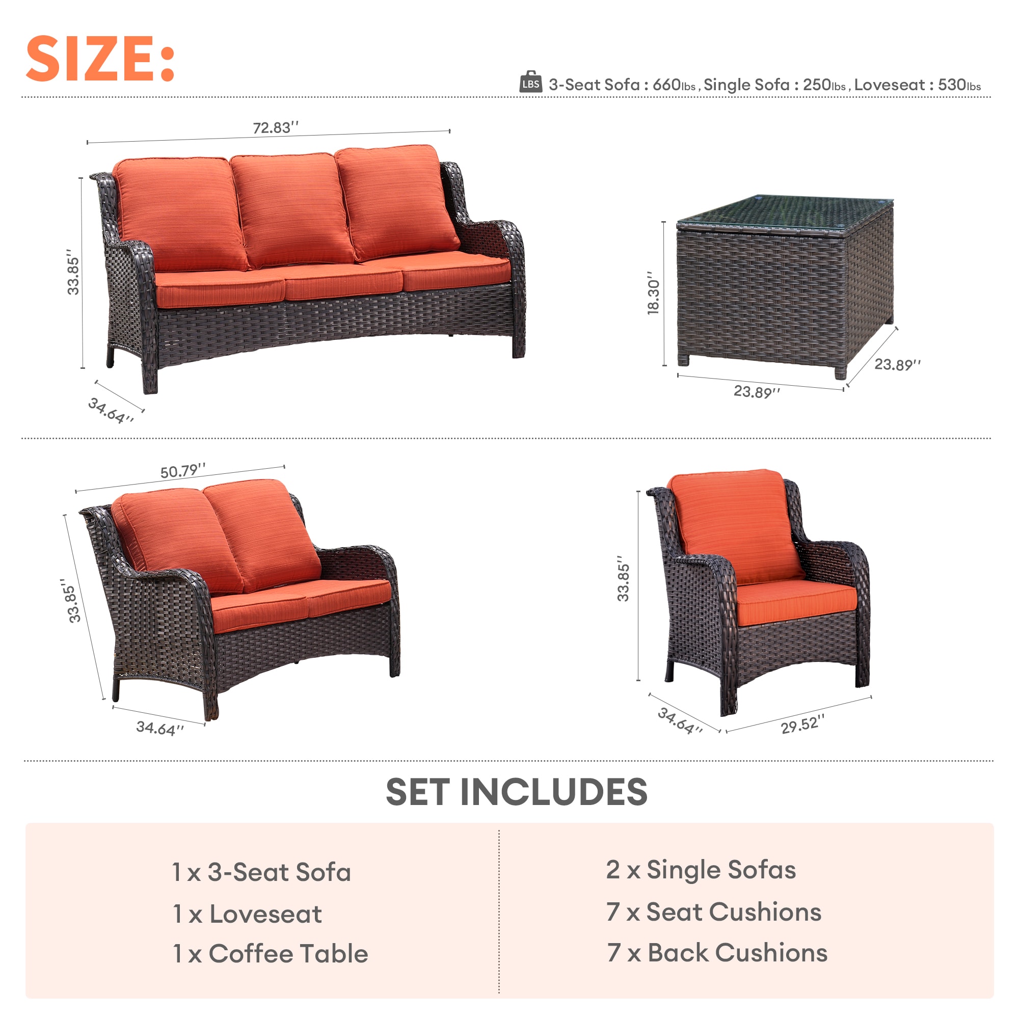 XIZZI XIXCTL8153T Patio-Conversation-Sets - View #8