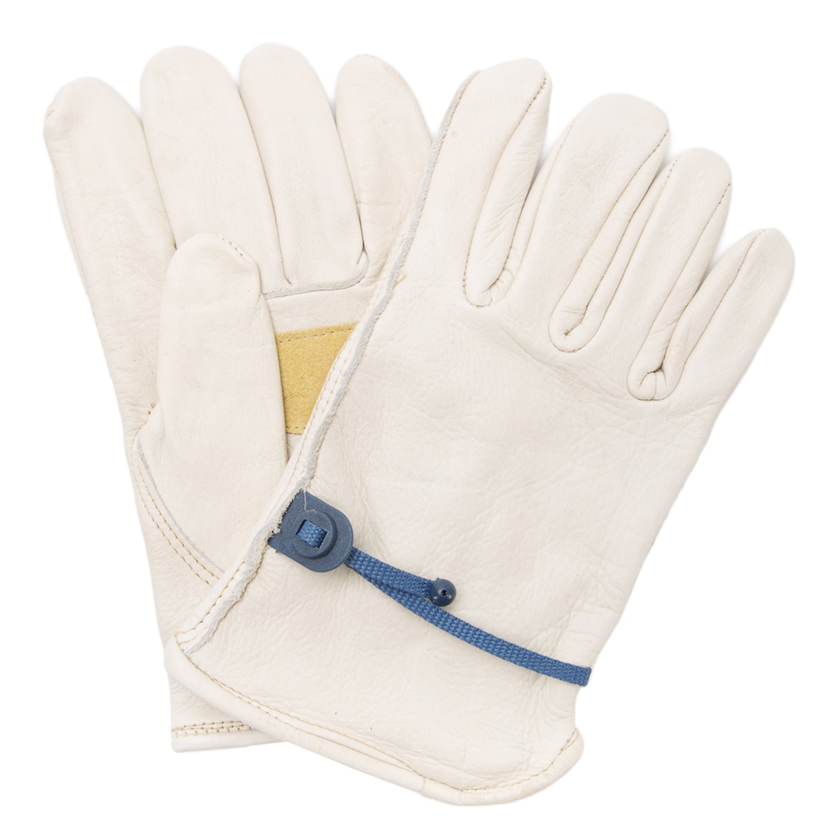 Project Source LW84059-L Large Off-white Leather Construction Gloves 1 -Pairs