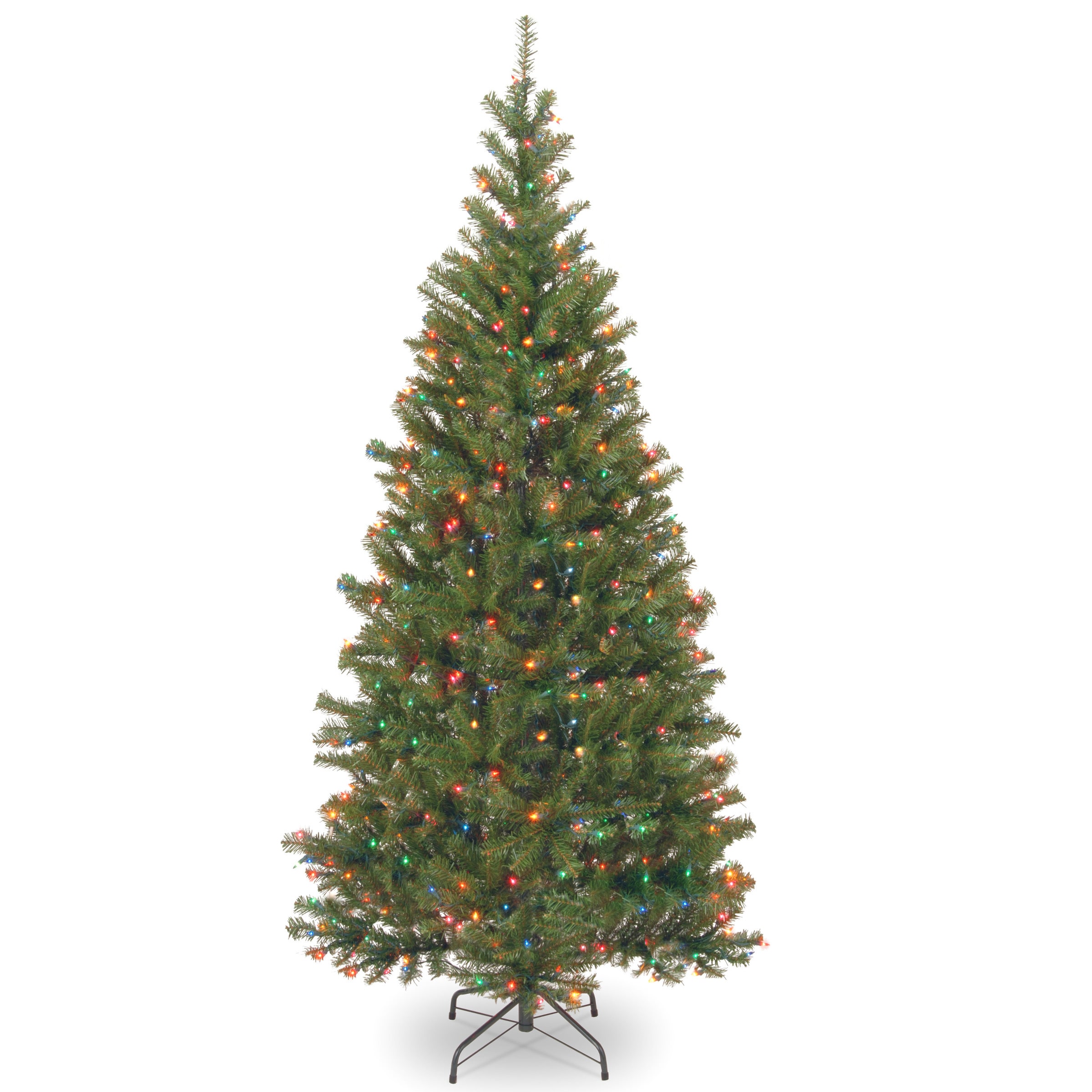 National Tree Company AP7-301-75 7.5-Feet Spruce Pre-lit Artificial Christmas Tree with Multicolor Incandescent Lights