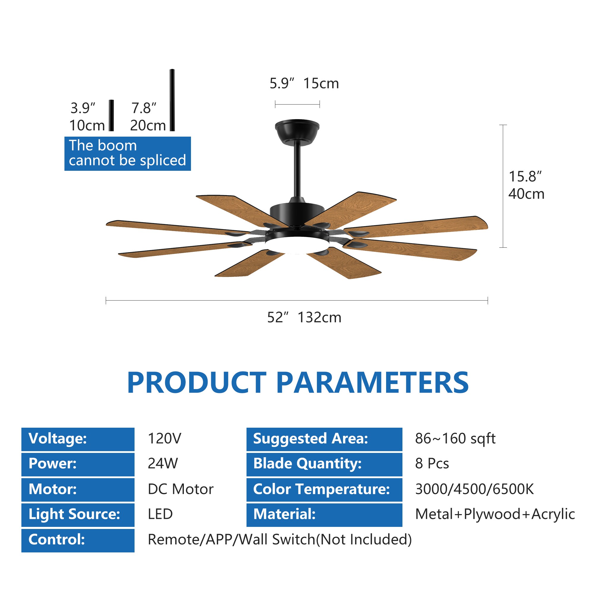 JUSHUA MT-P346387 Ceiling-Fans - View #8