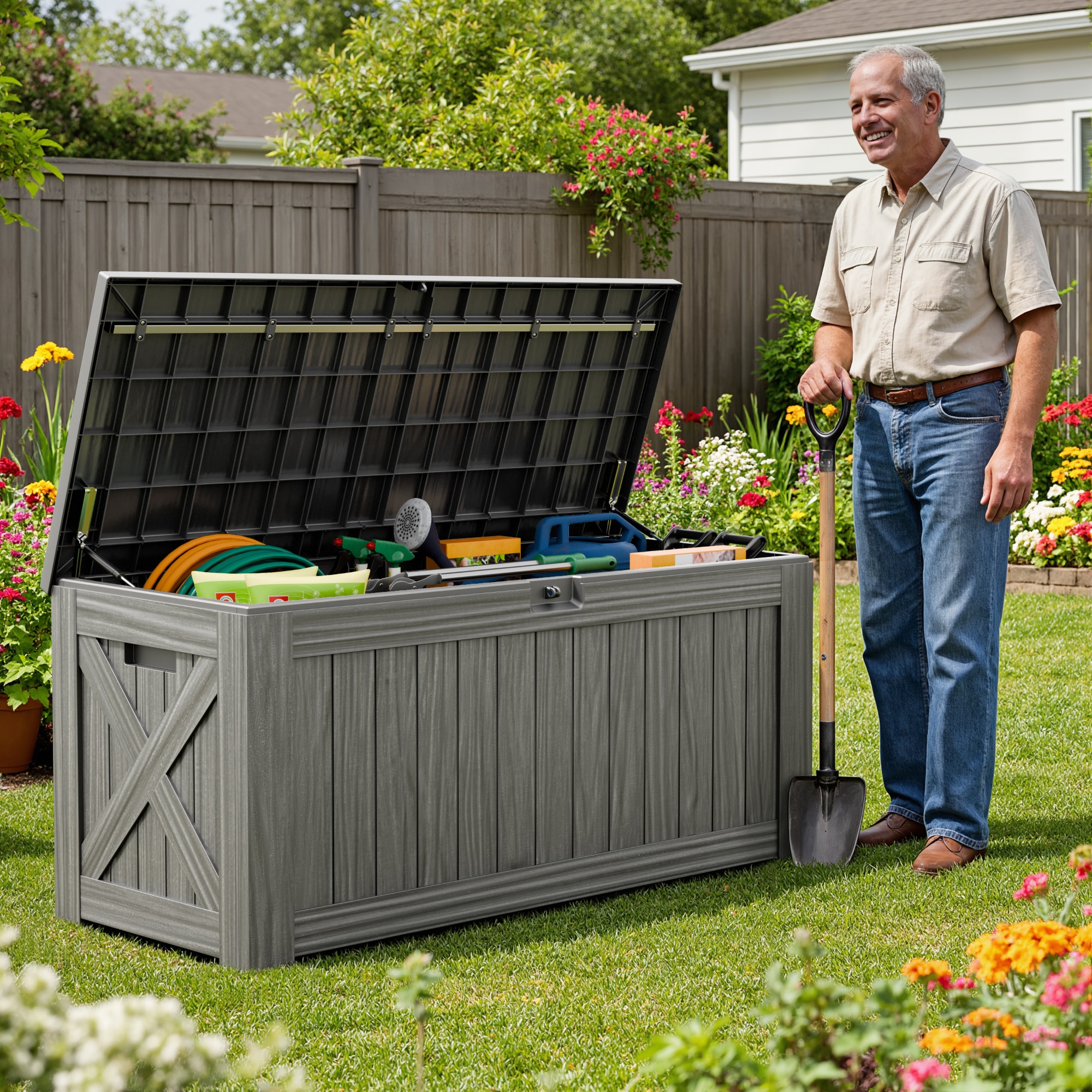 Patiowell WES-PSB24-0432A-DGY Deck-Boxes - View #5