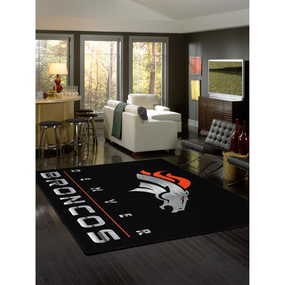 Fanmats Orange 3 ft. x 5 ft. Denver Broncos Vintage Area Rug