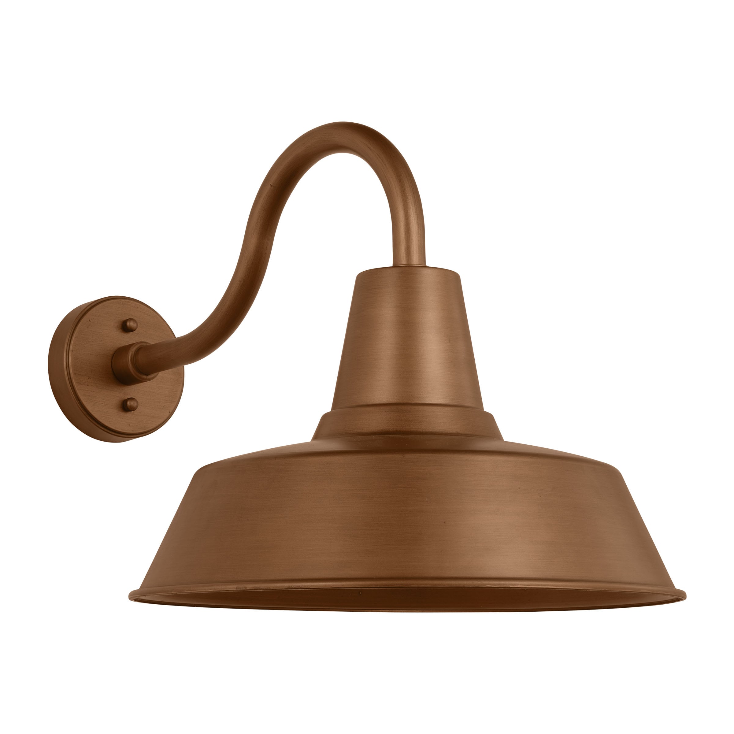 Generation Lighting SLO1211NCP Barn Light 1 -Light 15-in H Copper Hardwired Dark Sky Outdoor Wall Light