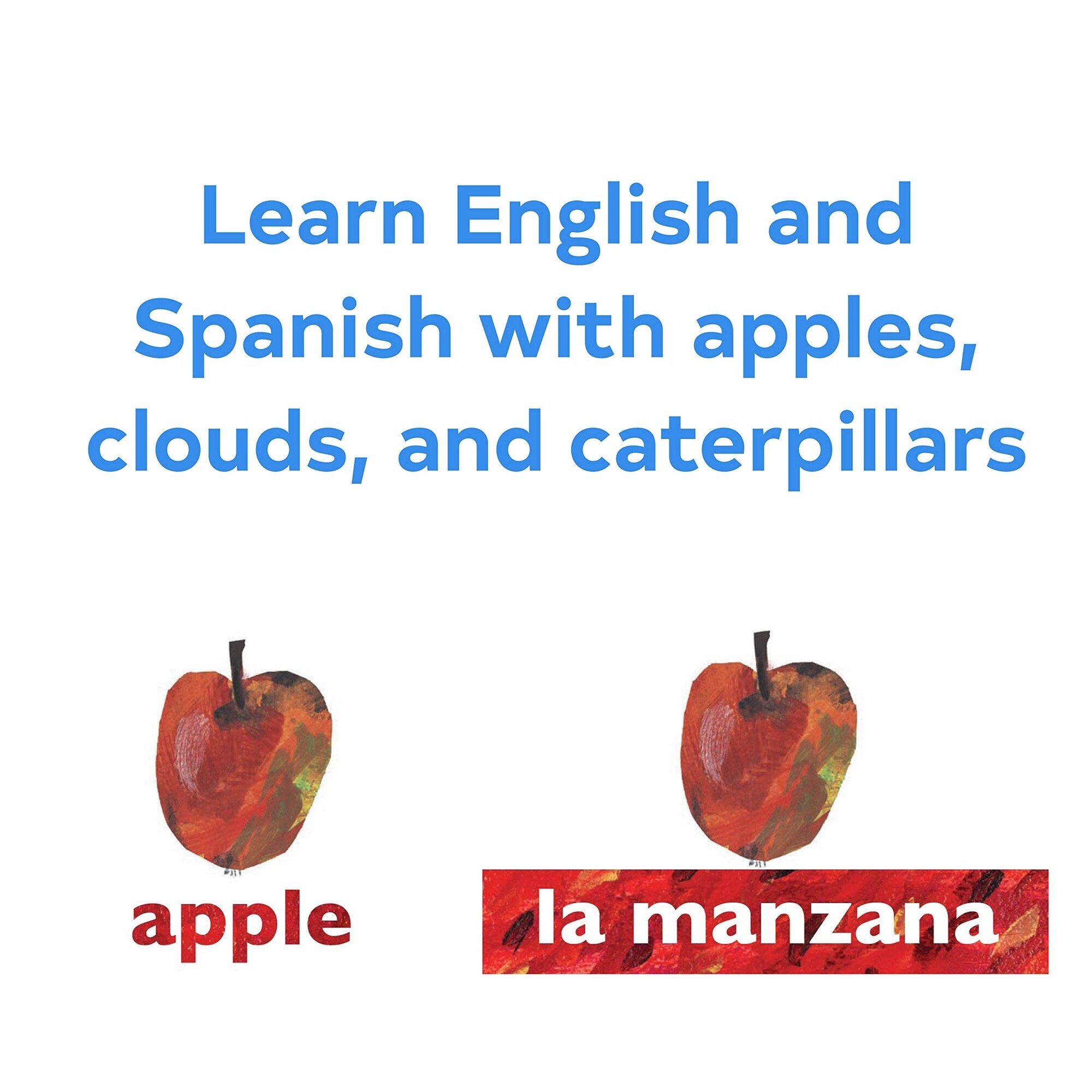 Aoibox Flash Cards Eric Carle Spanish English Learning Teaching Aid ...
