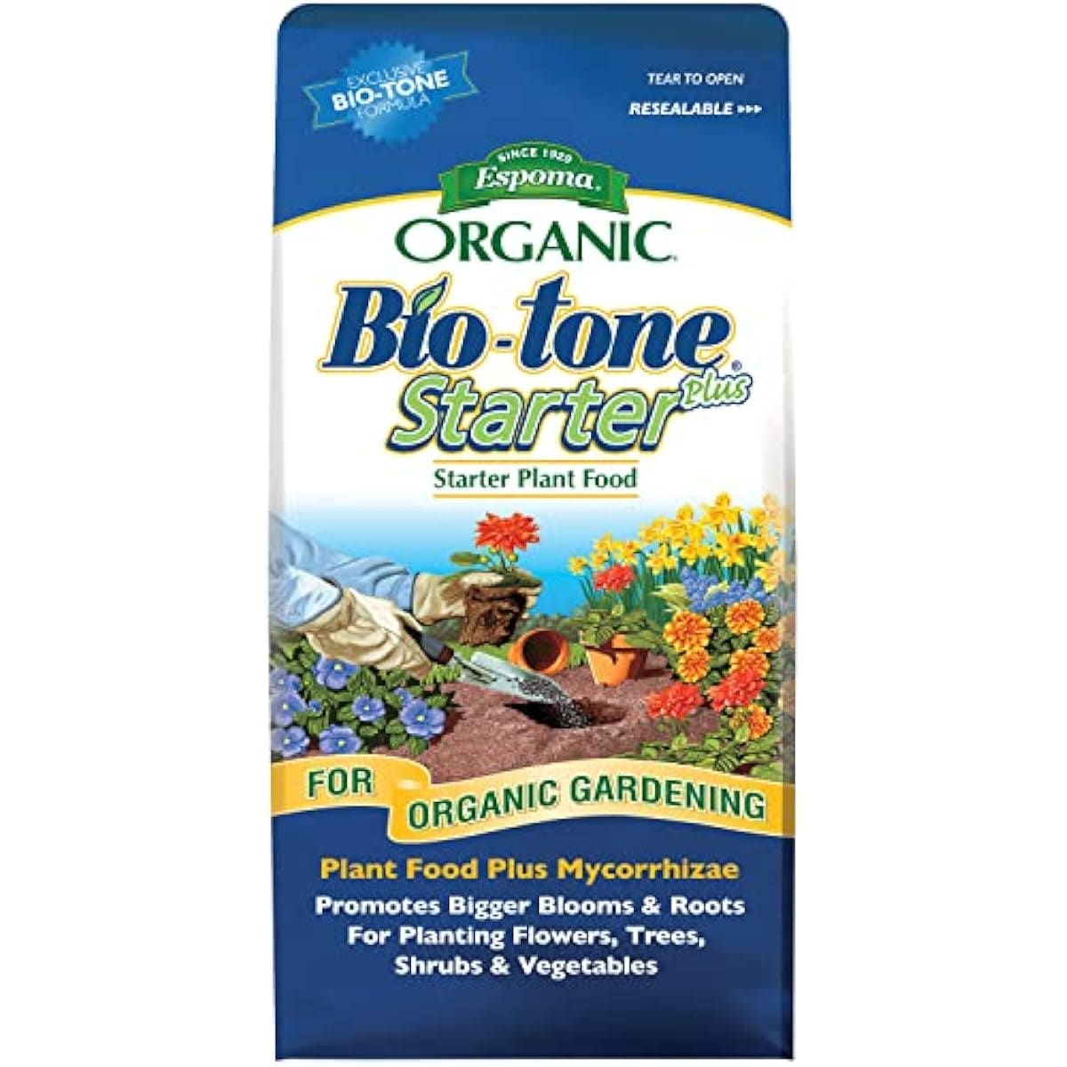 Espoma DIB-AX-757621QTY-2 Organic Bio-Tone Starter Plus 4-3-3 - Natural Plant Food with Mycorrhizae 8 lb Bag