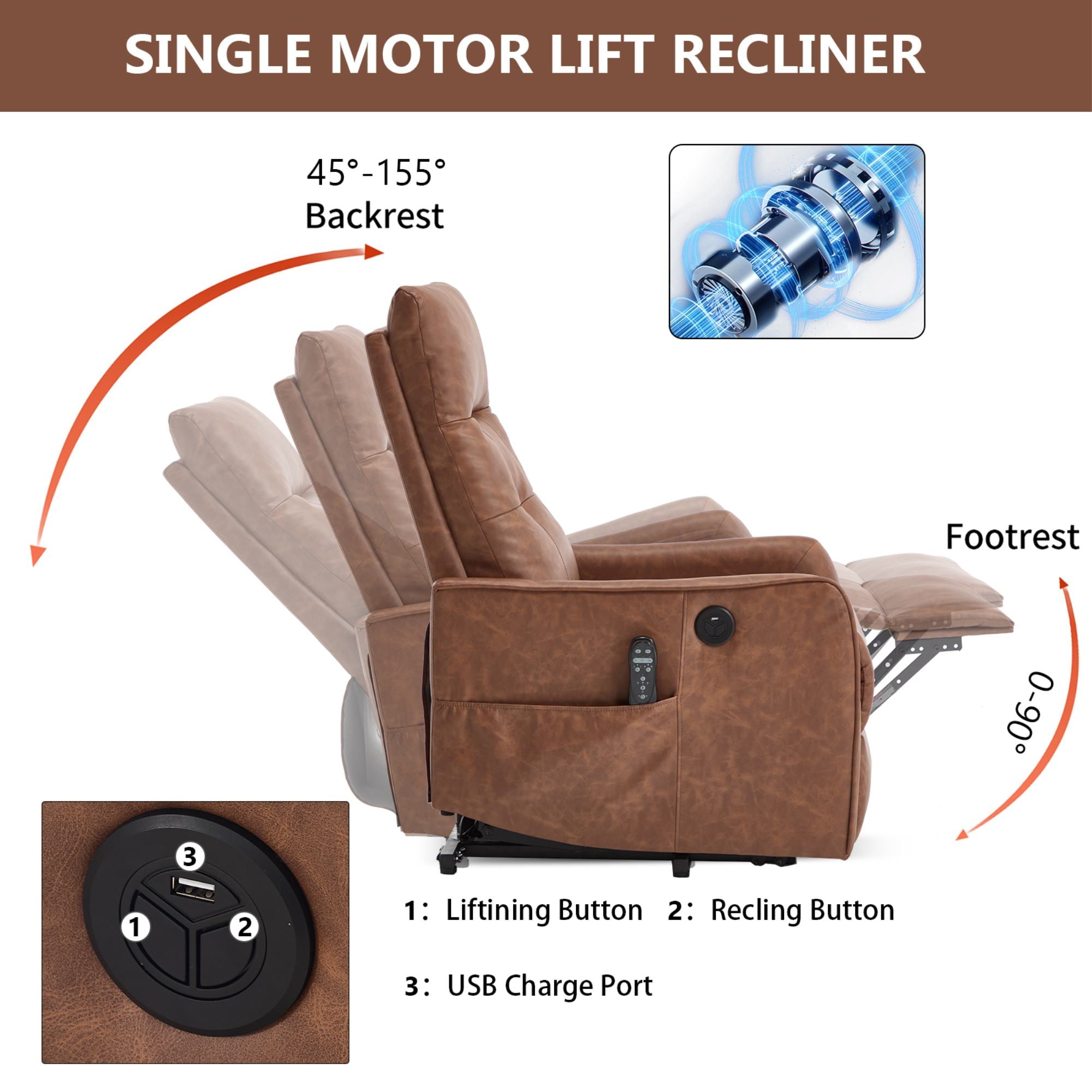 GZMR GZ-8113-BL recliners - View #3