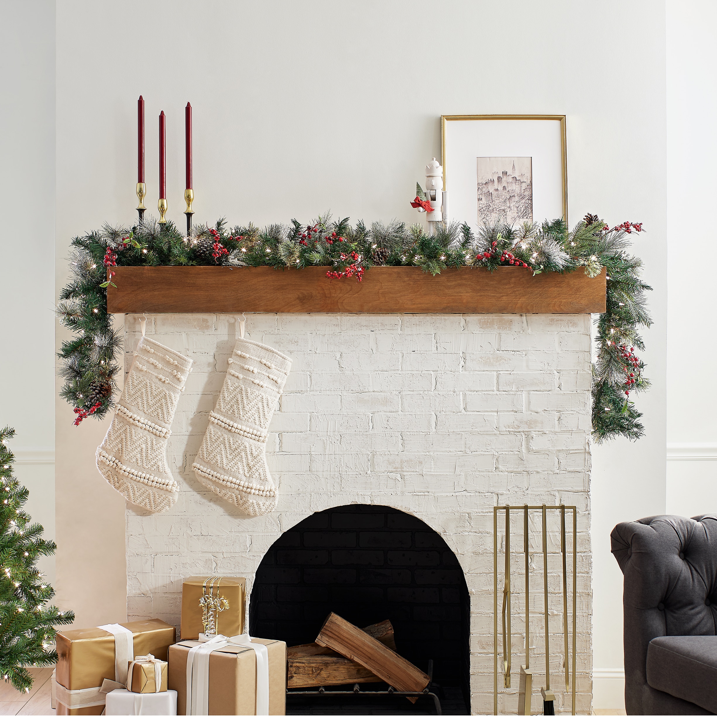 National Tree Company PEWT-300-9B-1 Artificial-Christmas-Garland - View #5