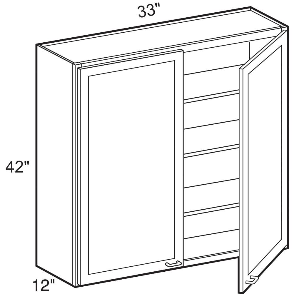 Norfolk Assembled 42 in. W x 34.5 in. H x 24 in. D Plywood Base Cabinet in Painted White