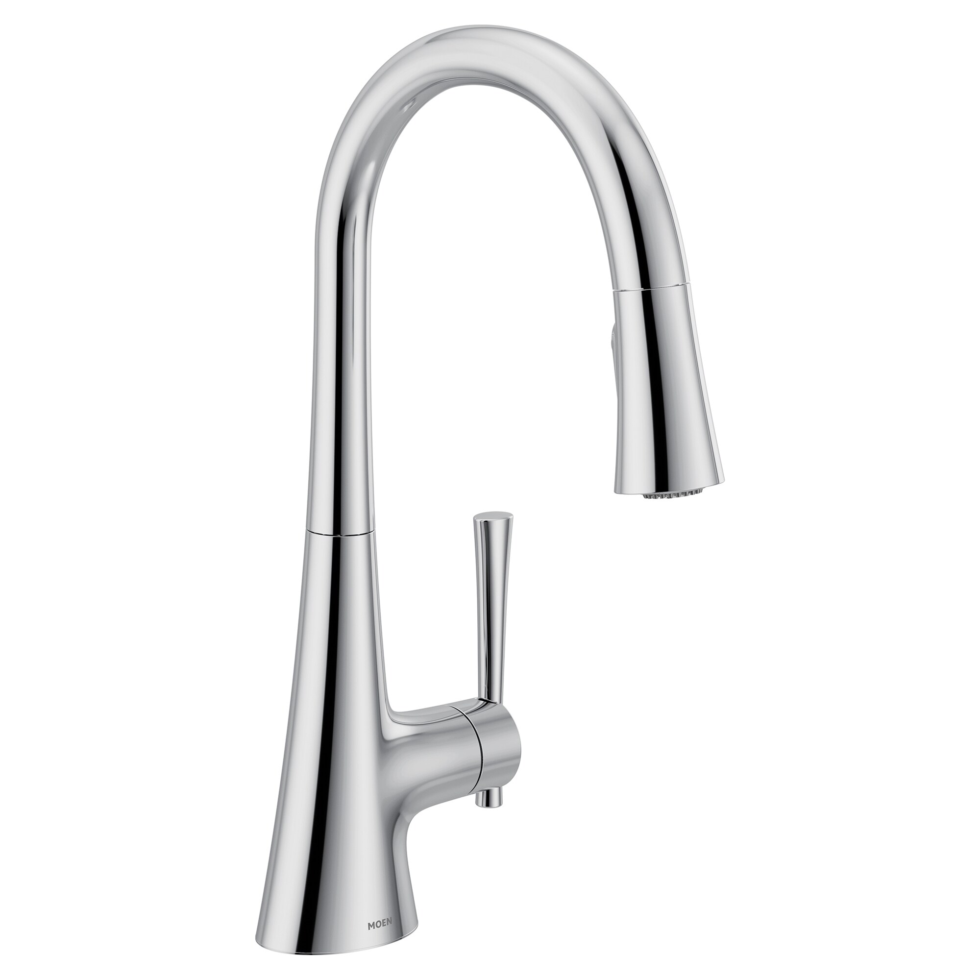 Moen Kurv Chrome Single Handle Pull-down Kitchen Faucet with 