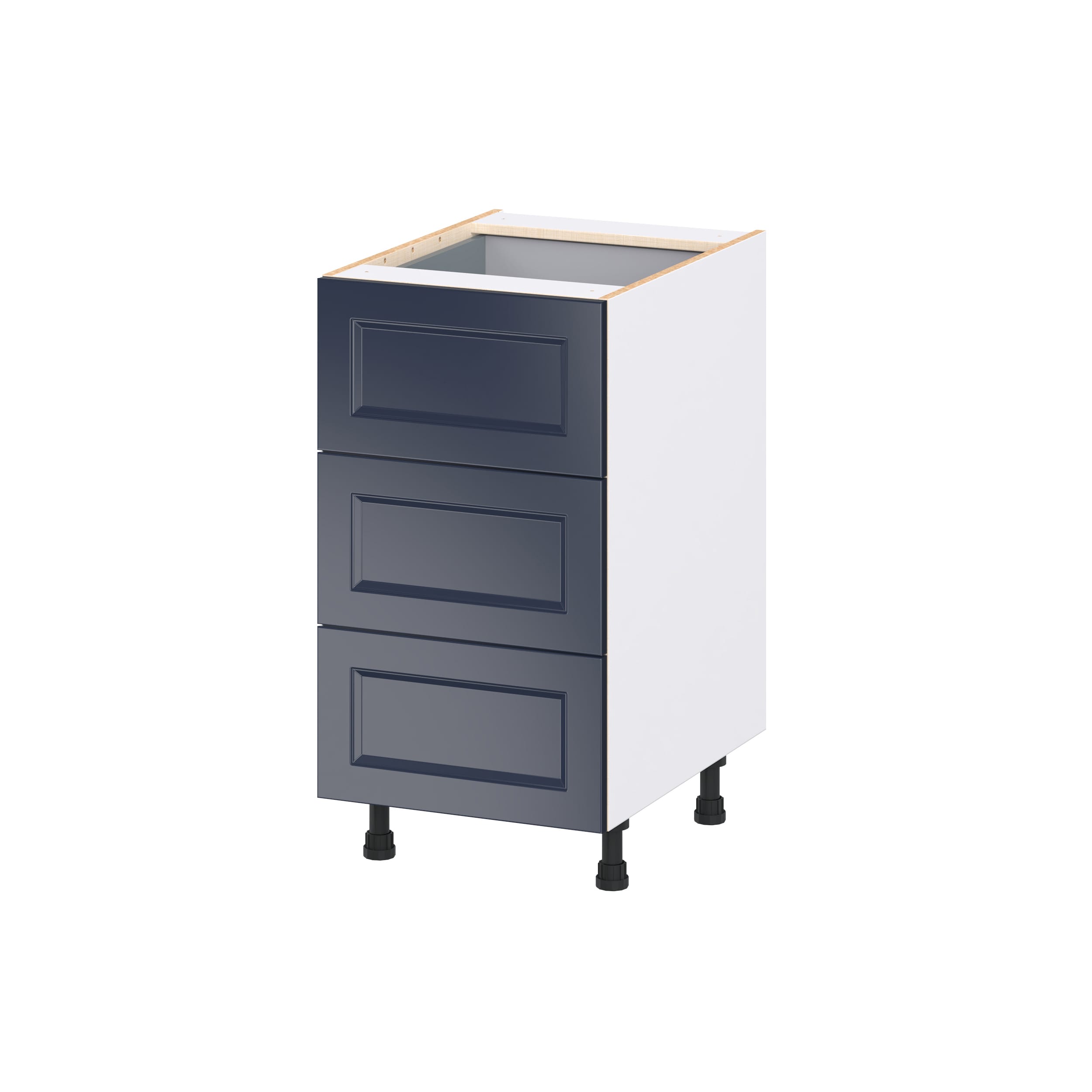Hugo&Borg DSB3DA18I1-LO Lorette 18-in W x 34.5-in H x 24.5-in D Navy Blue 4 -Drawers Drawer Base Fully assembled Cabinet Shaker