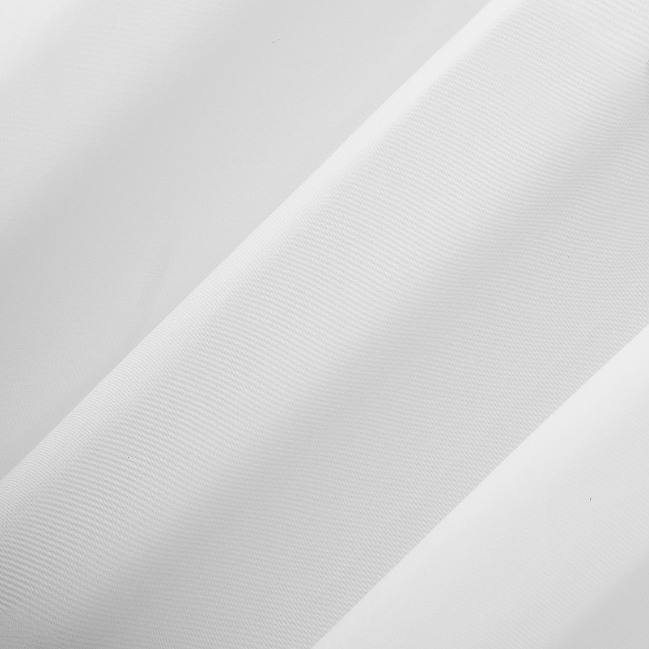 White Polyester Room Darkening Grommet Curtain Panel