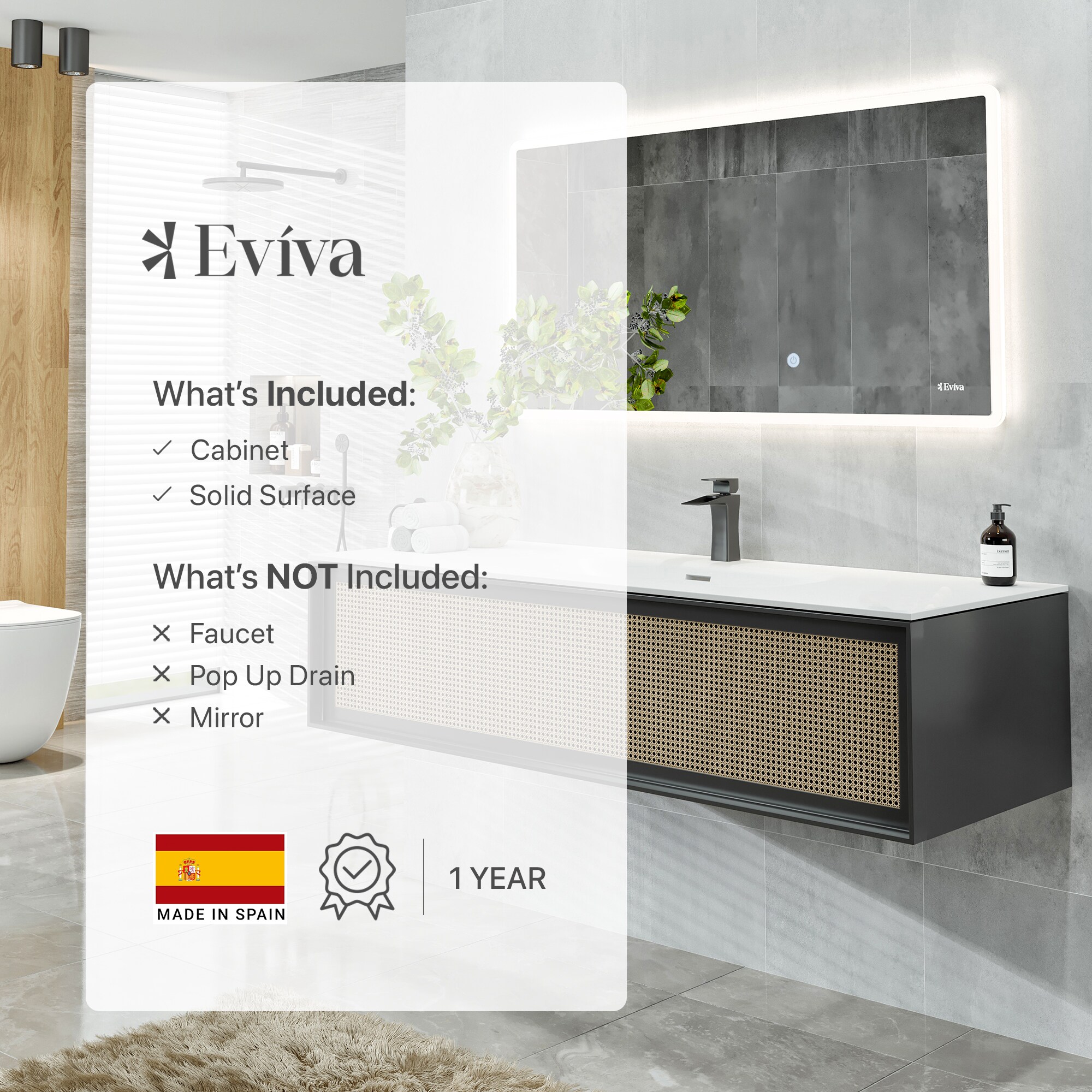 Eviva EVVN116-44NOK/BL Bath-Vanity-Combo - View #7