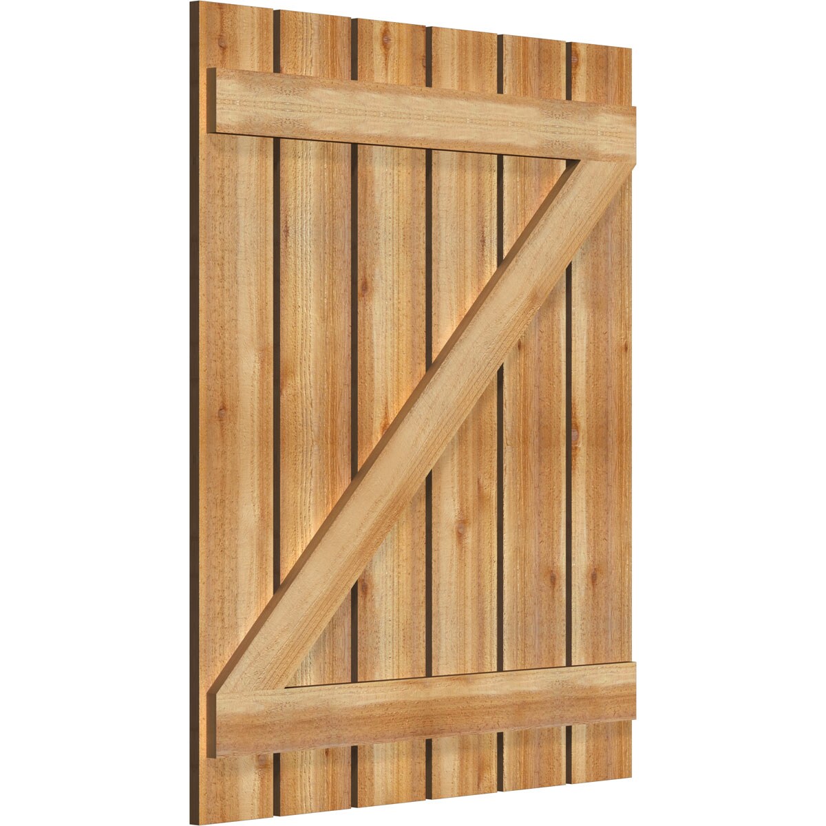 Ekena Millwork RBS06Z35X043RWR Exterior-Shutters - View #2
