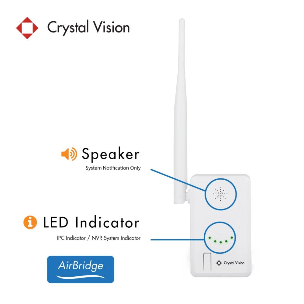 Crystal Vision CVT IPC Extender the Repeater Range at Accessories department White Security in Camera
