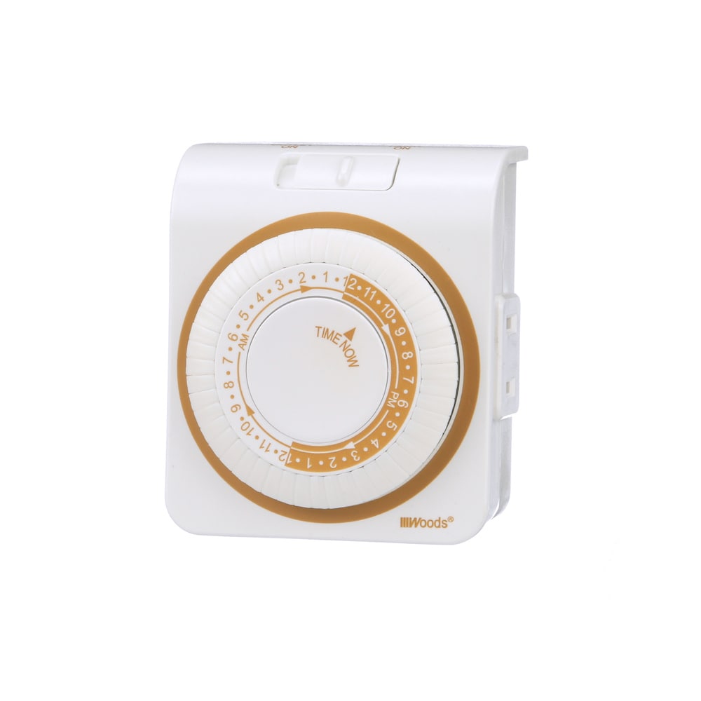 Woods 50000WD 15 -Amps 125-volt Indoor Programmable Countdown Analog Lighting Timer
