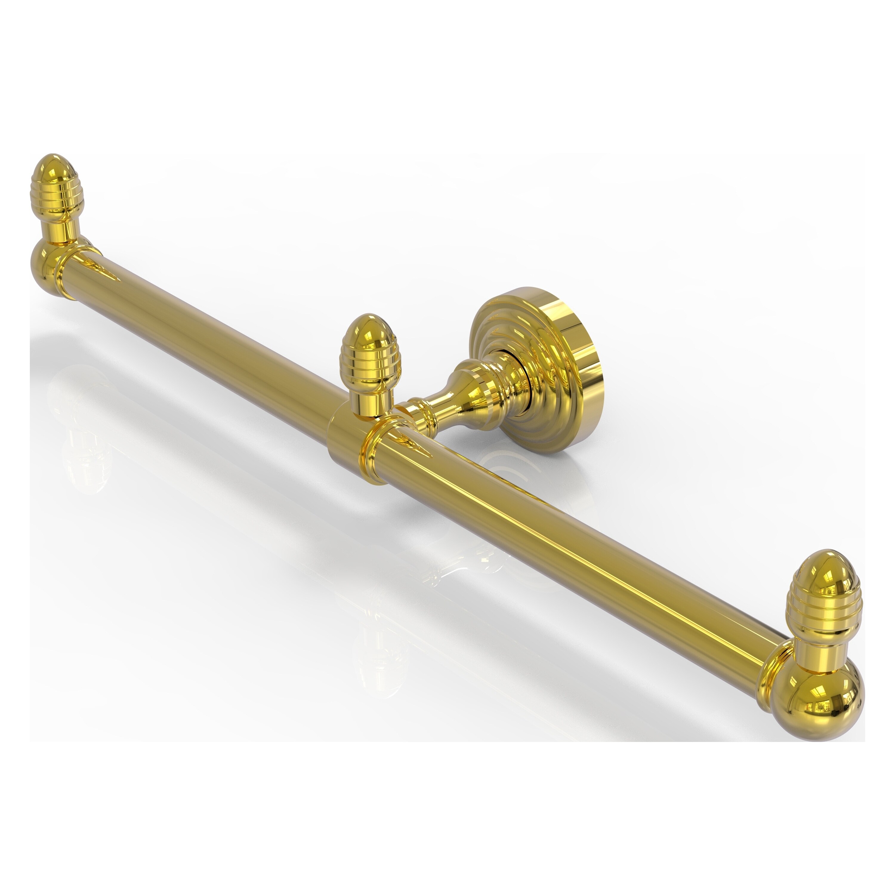 Allied Brass Carolina Unlacquered Brass 2 Arm Guest Towel Holder