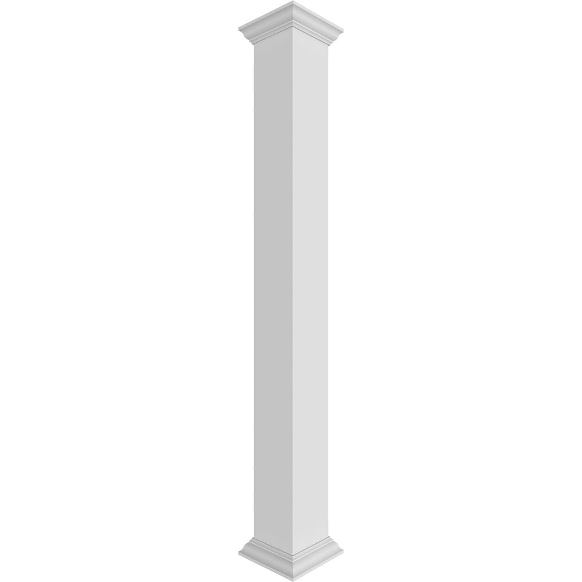 Ekena Millwork CC1208ENPCRCR Craftsman Classic 11.625-in L x 8-ft Unfinished PVC Column Wrap