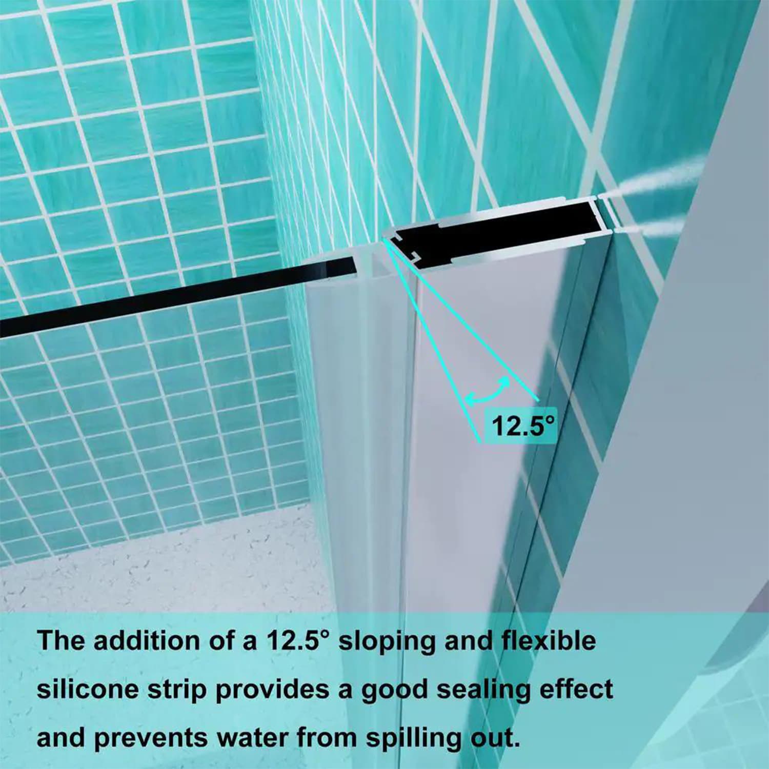 AAZJ JKF-MD02-3036SF1 Shower-Doors - View #7
