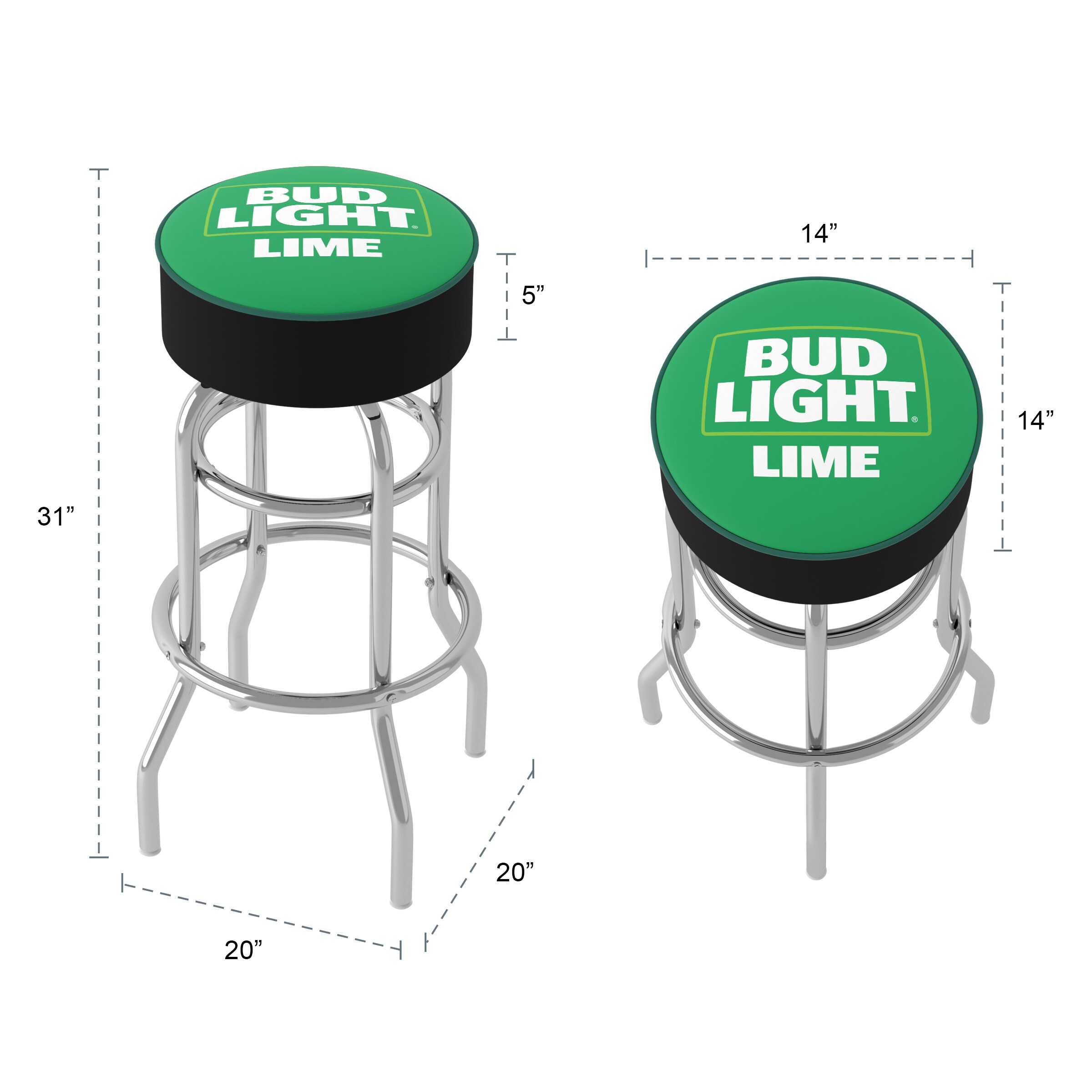 Trademark Gameroom AB1000-BLLIME stools - View #5