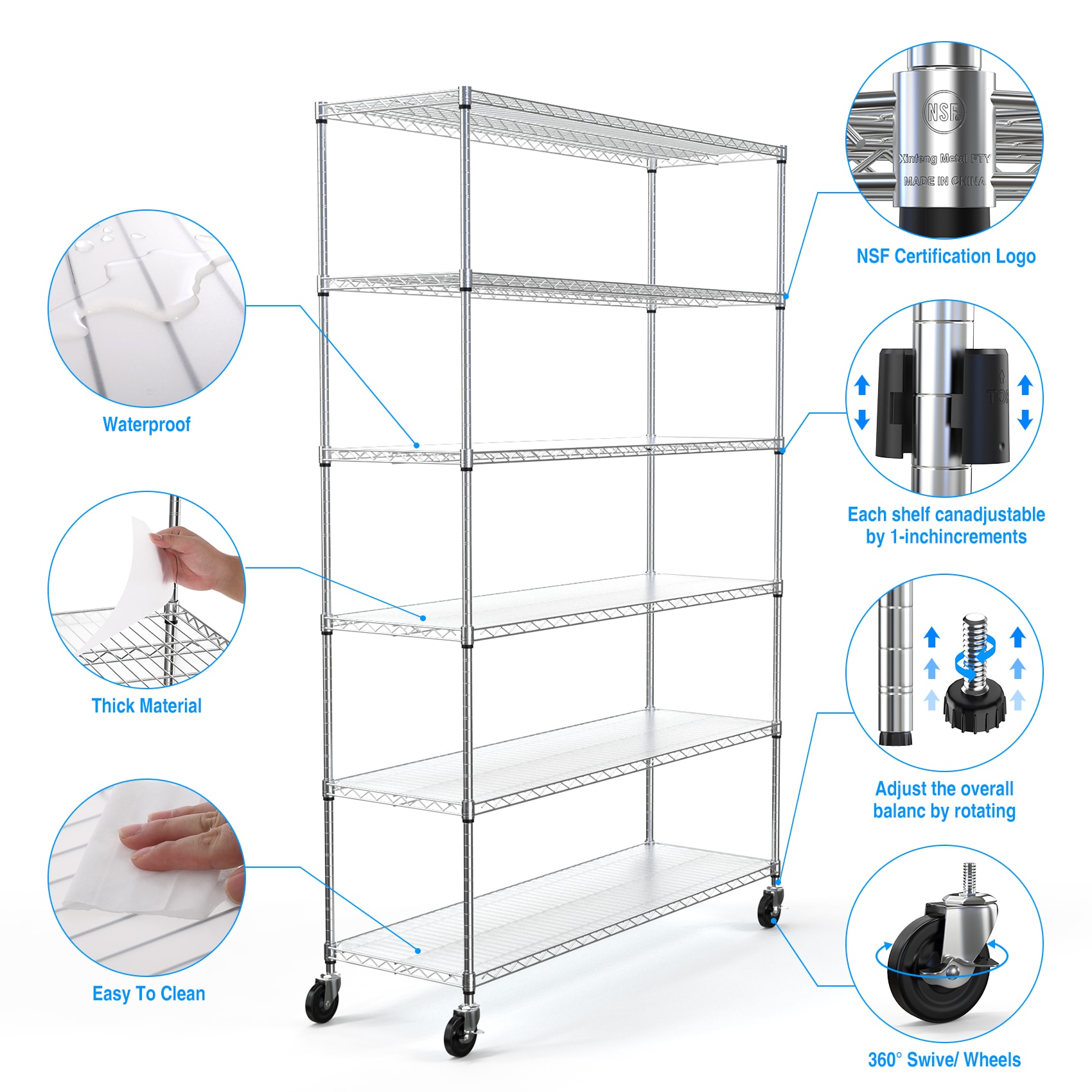 Damerin ZQ-DS-F11 Free-Standing-Shelving - View #2
