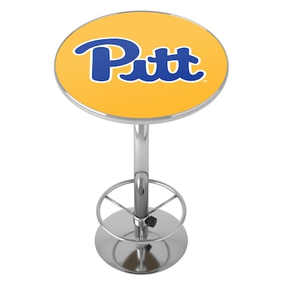 Pittsburgh Pitt Panthers 12 inch Round Wall Clock Chrome Plated 