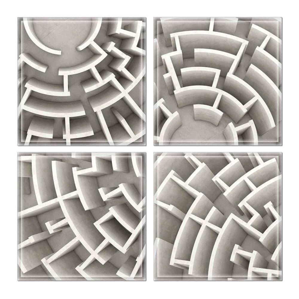 Instant Mosaic 6950103 Upscale Designs 32-Pack Multicolor 6-in x 6-in Glossy Glass Random Wall Tile