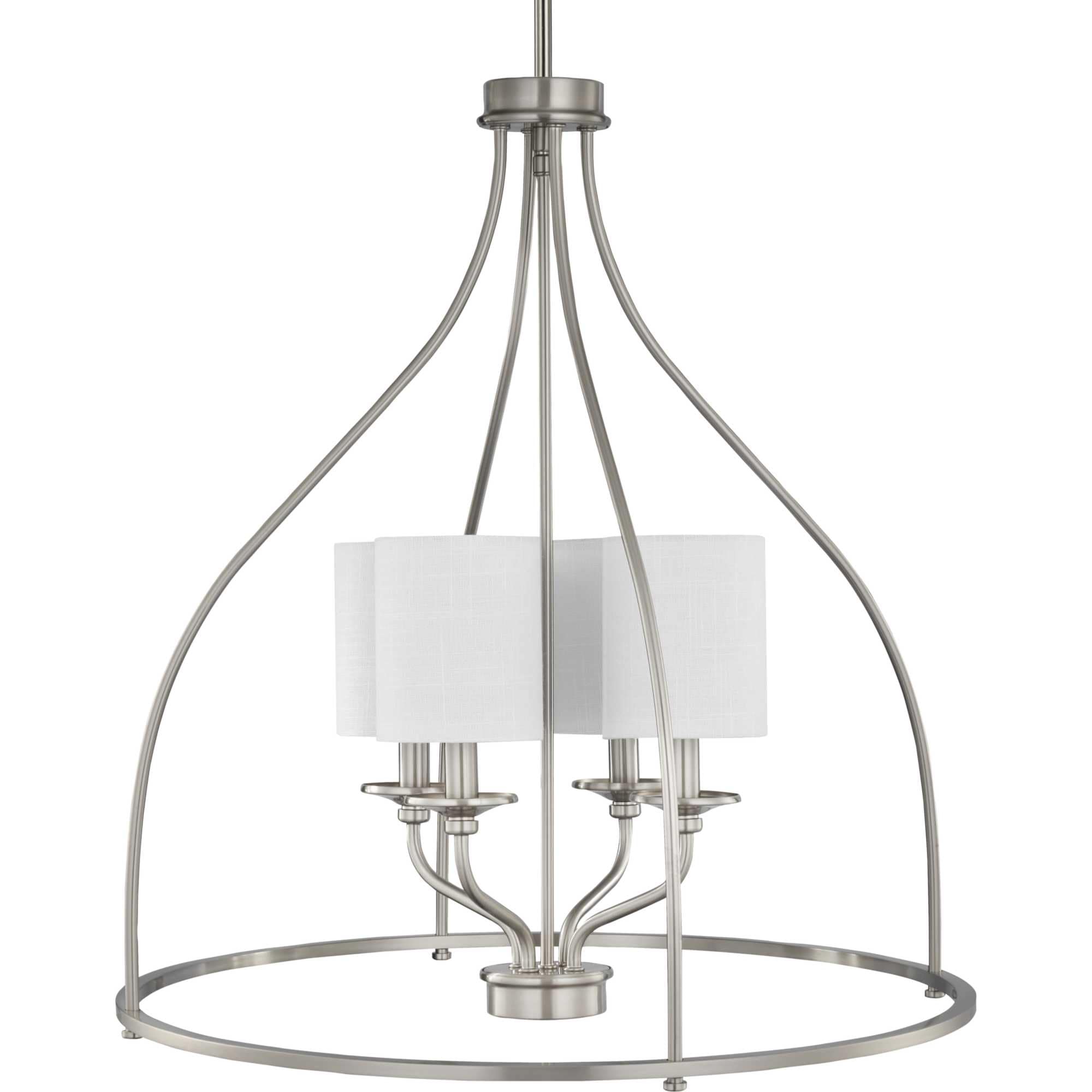 Progress Lighting Bonita 6-Light Brushed Nickel Transitional Chandelier