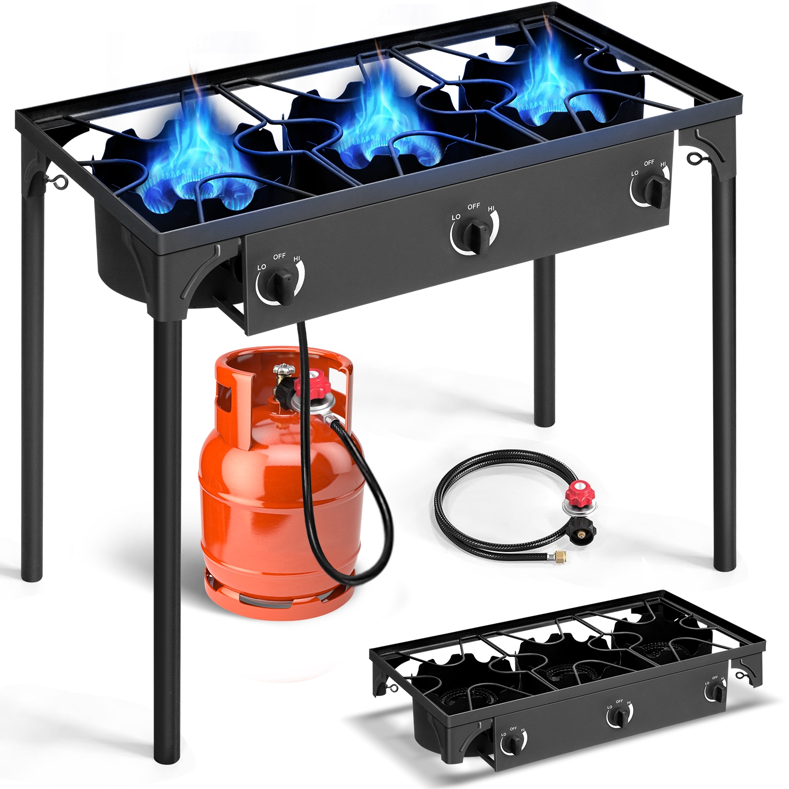 Outopee LO1G27000184 3 -Burner Propane Manual Iron Outdoor burner