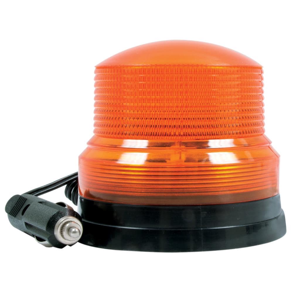 RoadPro RP10593 12-Volt Strobe Light with Magnetic Mount Amber Lens