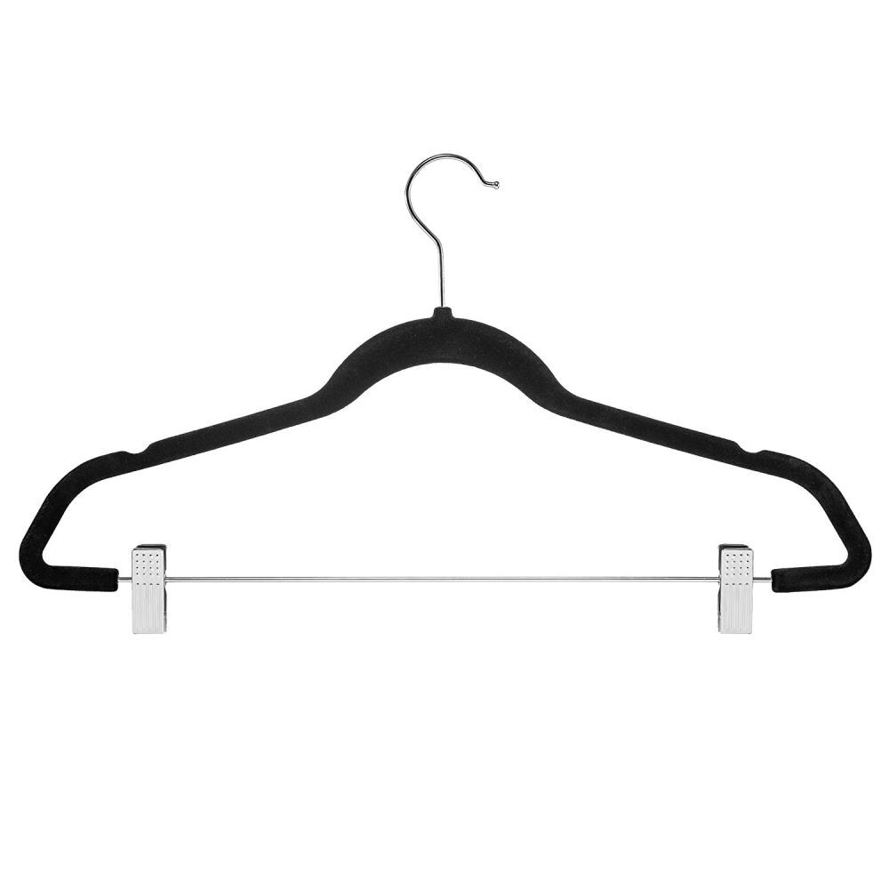 Osto 20 Pack Premium Velvet Hangers With Clips, Non-slip Pants