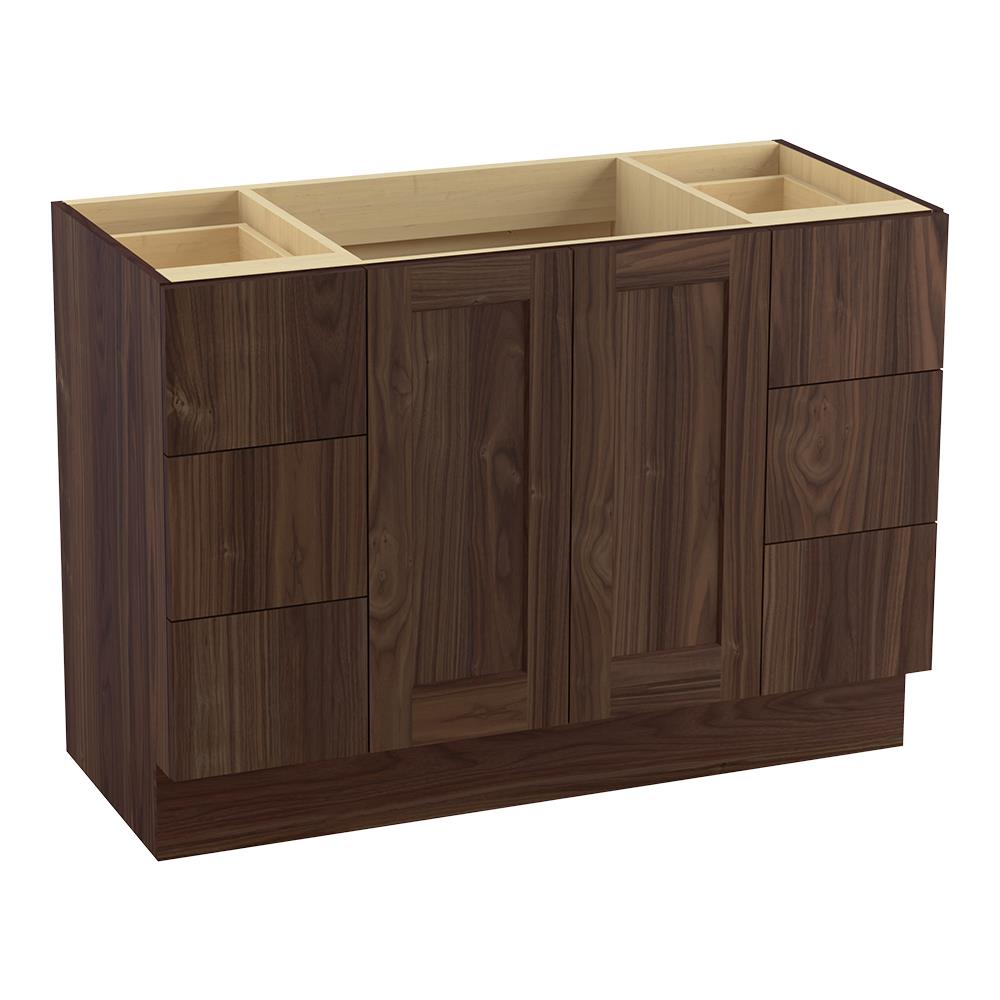 KOHLER Poplin 48-in Terry Walnut Bathroom Vanity Cabinet at Lowes.com