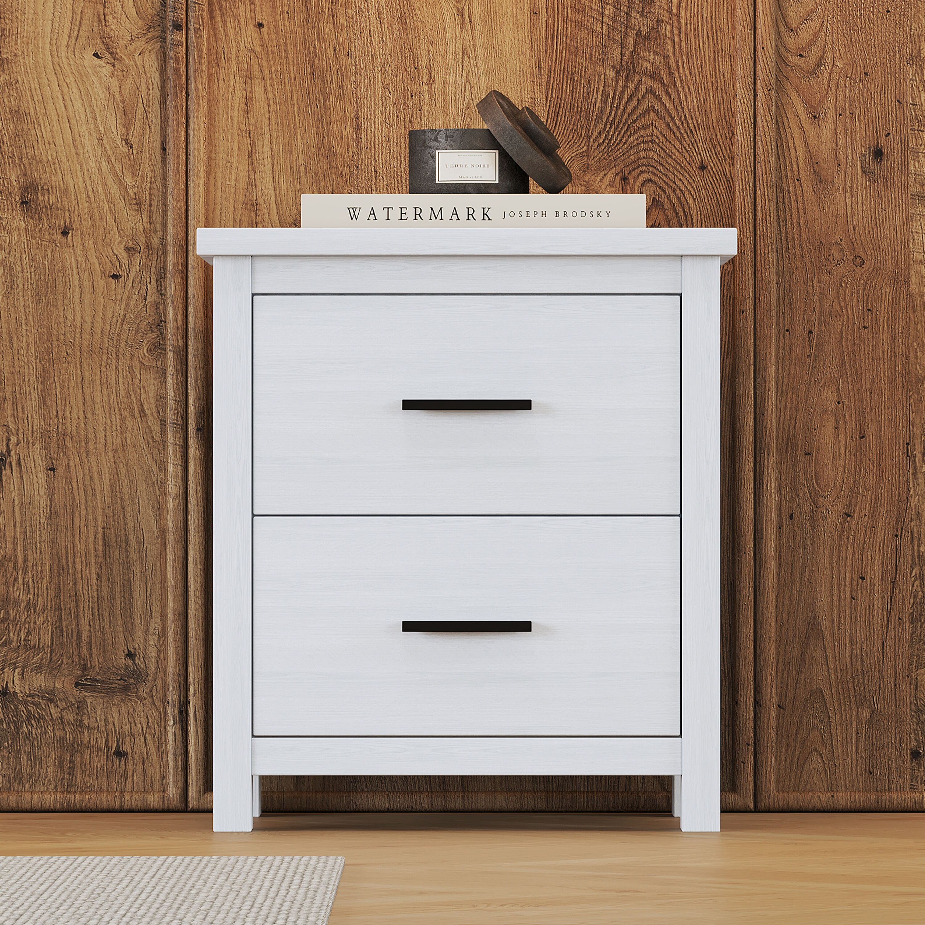 JIMSMAISON JMHLNS20W White Nightstand