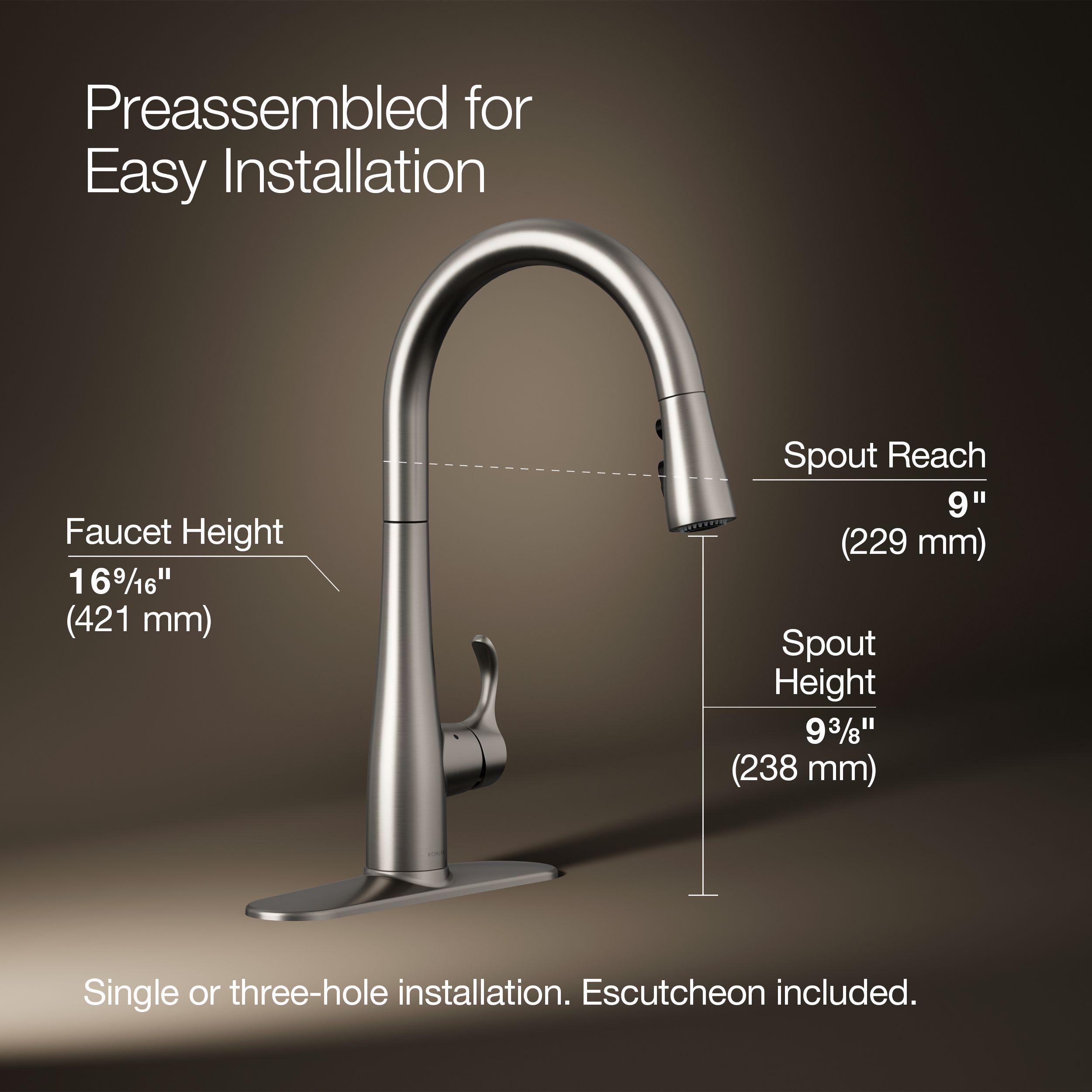 KOHLER K-22036-VS Kitchen-Faucets - View #3