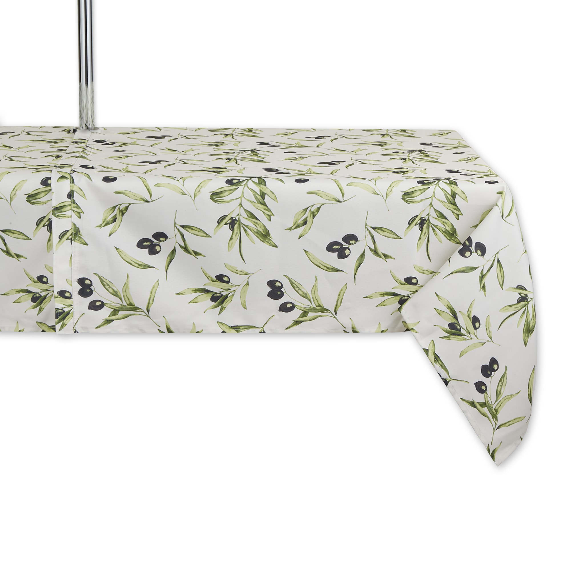 DII Olives Print Outdoor Tablecloth with Zipper #CAMZ15139