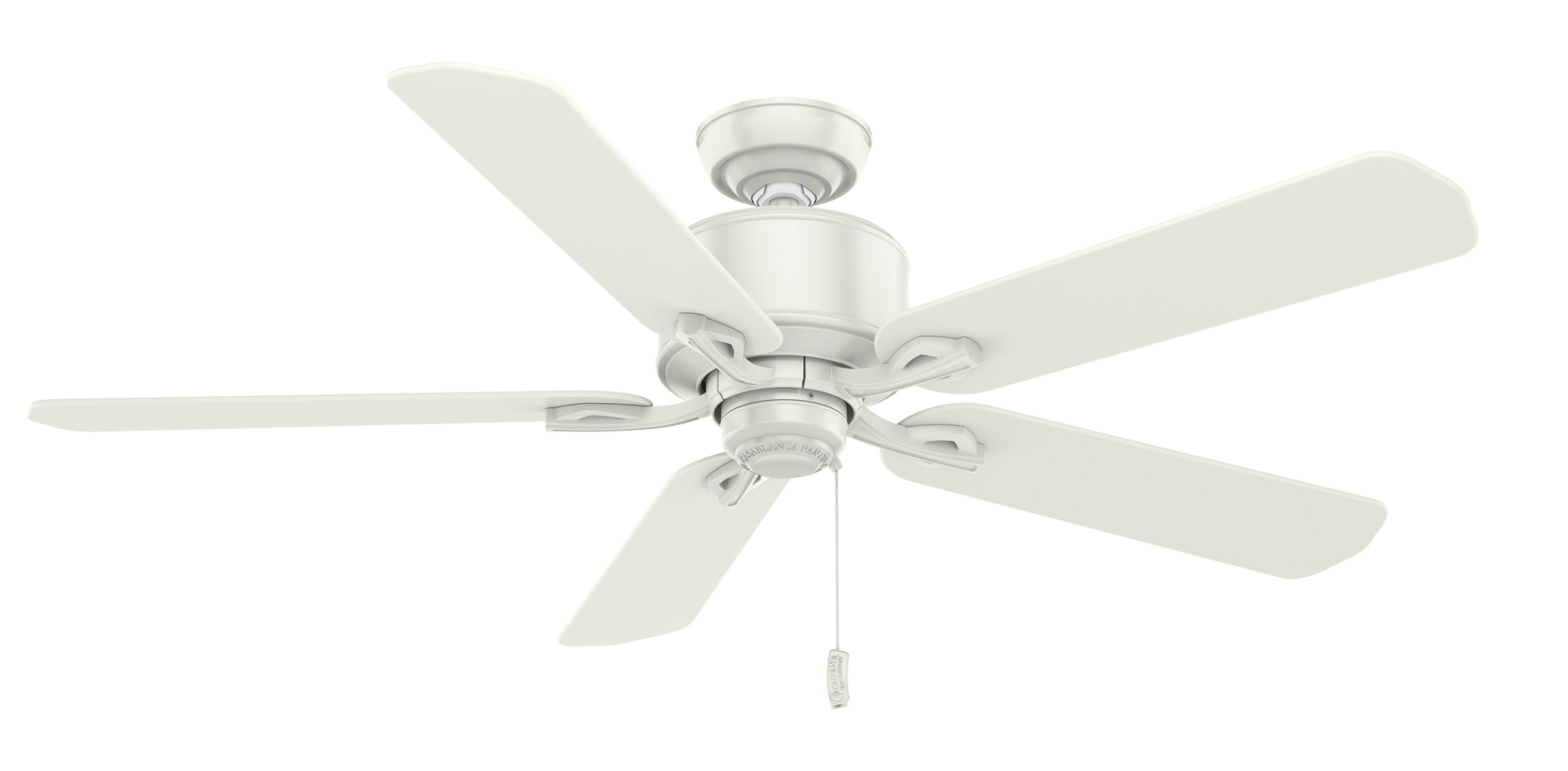 Casablanca Compass Point 54-in Fresh White Indoor/Outdoor Ceiling Fan (5-Blade)