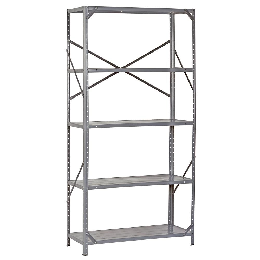 Muscle Rack 5-Tier Heavy Duty Steel Garage Storage Shelving Unit in Black (36 in. W x 72 in. H x 18 in. D)